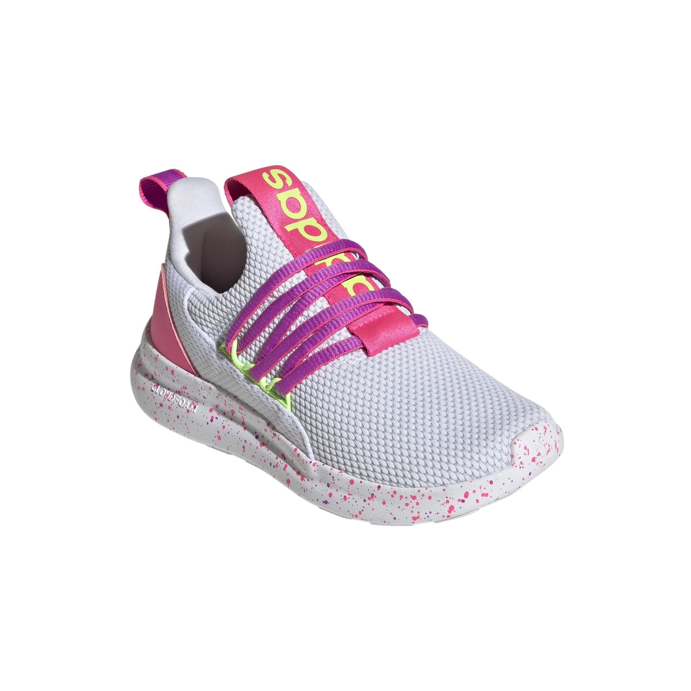 Kids Unisex Lite Racer Adapt 7.0 Shoes, White, A901_ONE, large image number 4