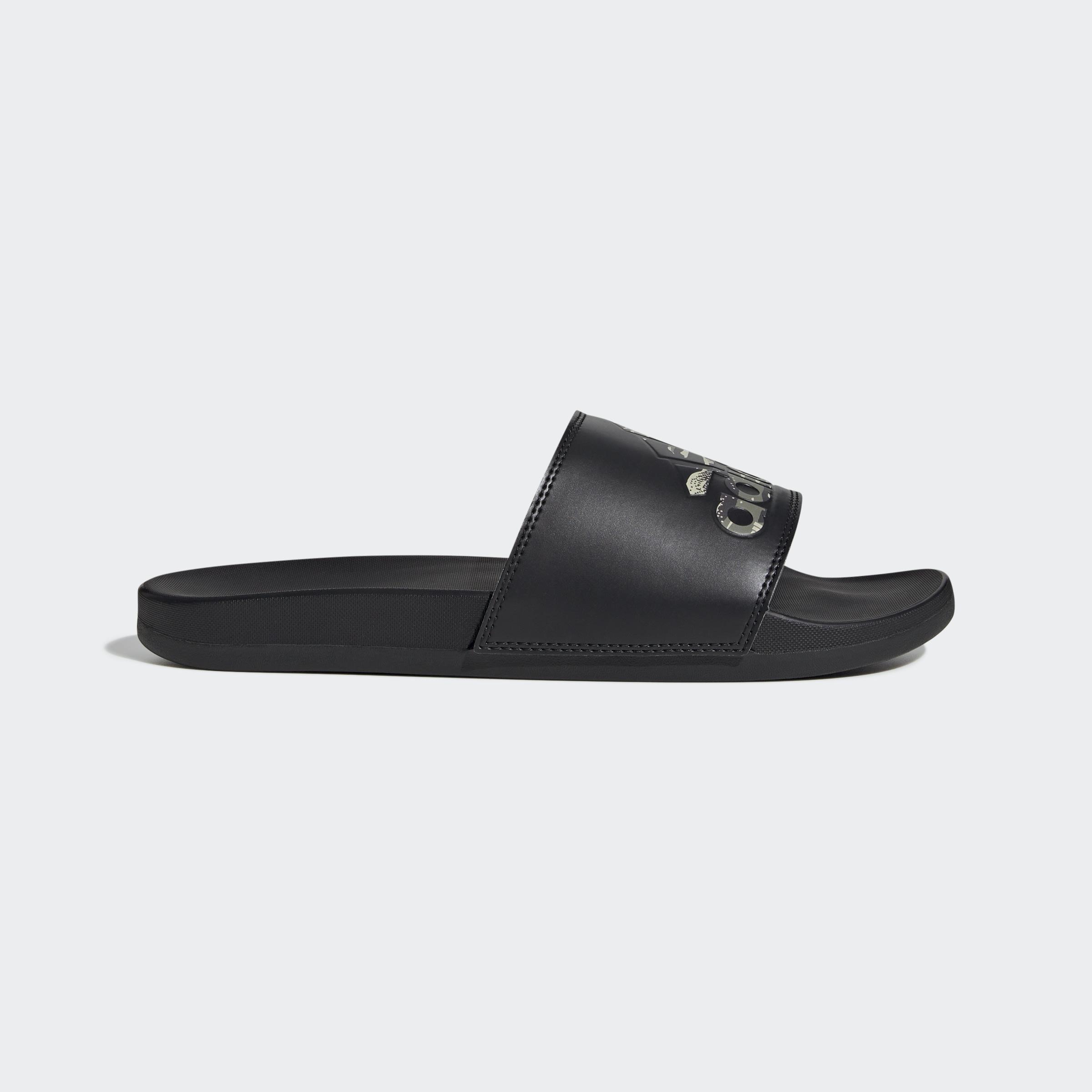 Unisex Adilette Comfort Slides, Black, A901_ONE, large image number 1