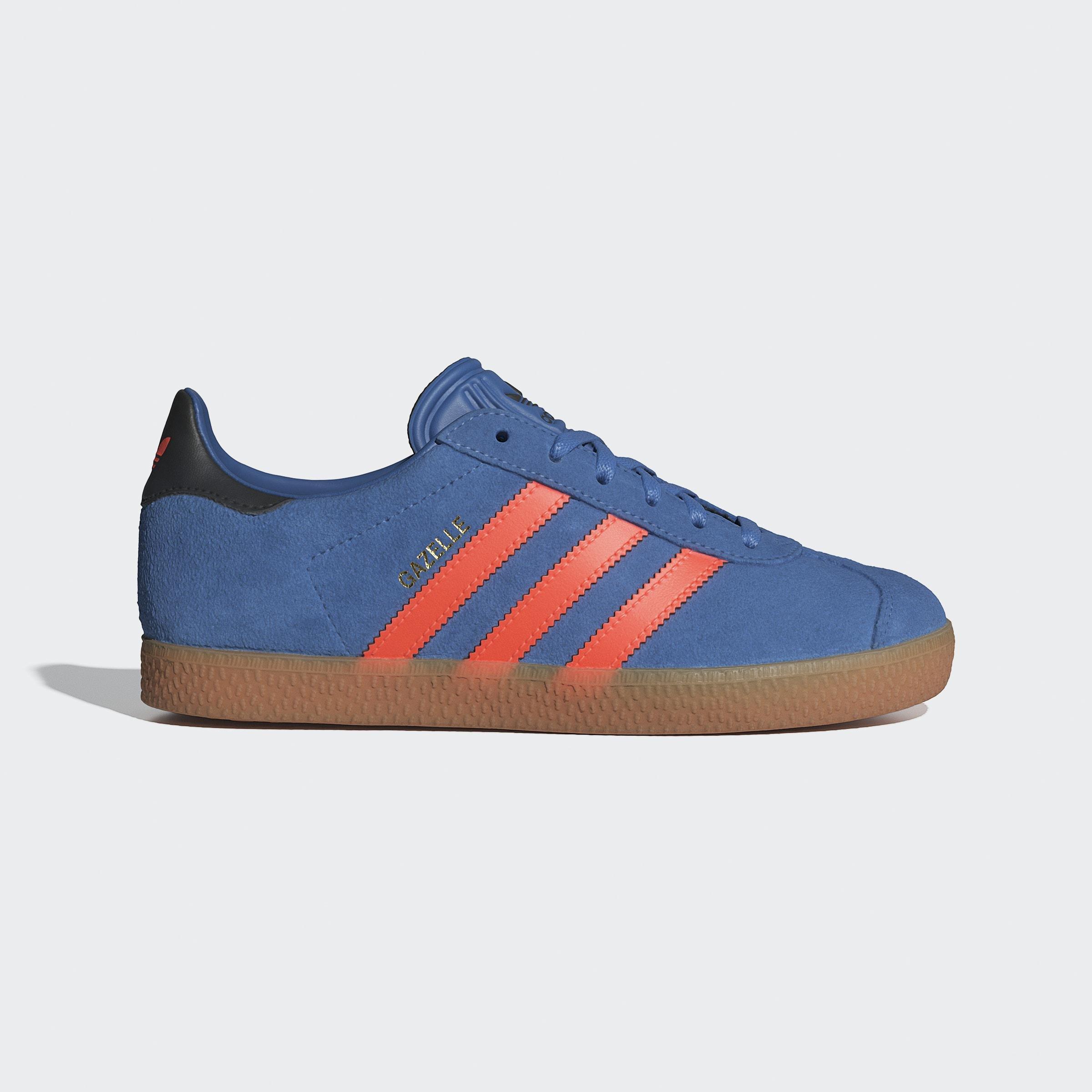 Kids Unisex Gazelle Shoes, Blue, A901_ONE, large image number 0