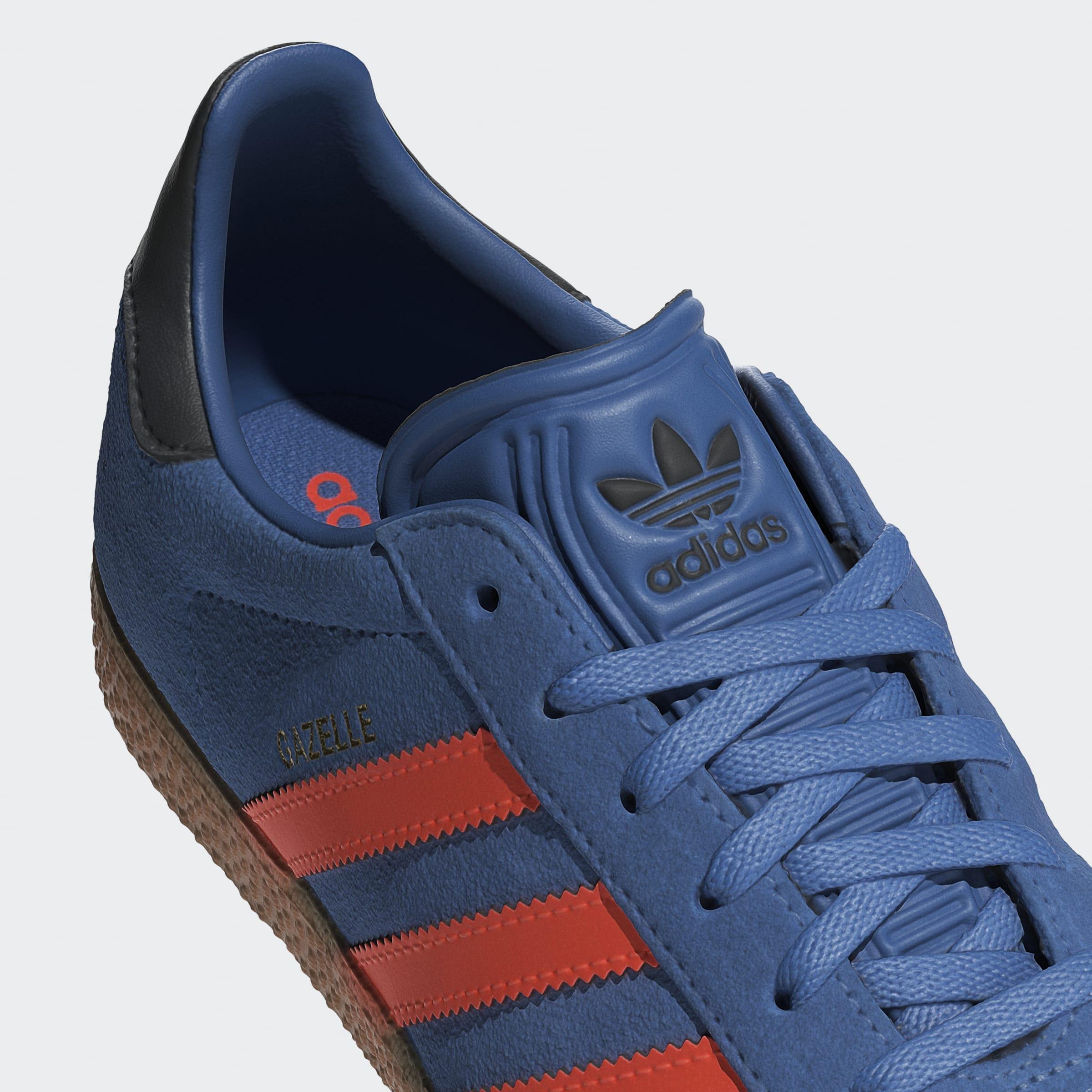 Kids Unisex Gazelle Shoes, Blue, A901_ONE, large image number 5