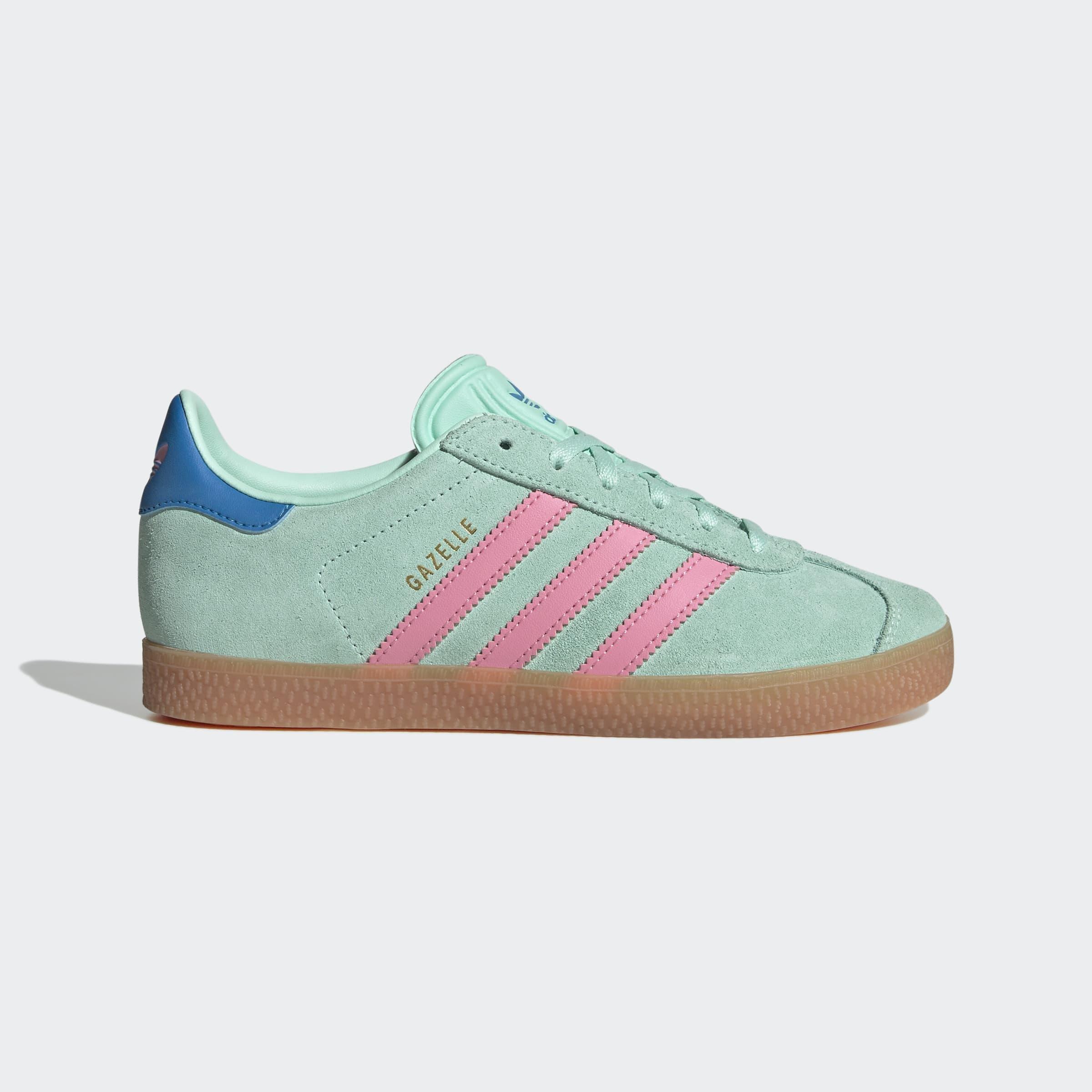 Kids Unisex Gazelle Shoes, Green, A901_ONE, large image number 1