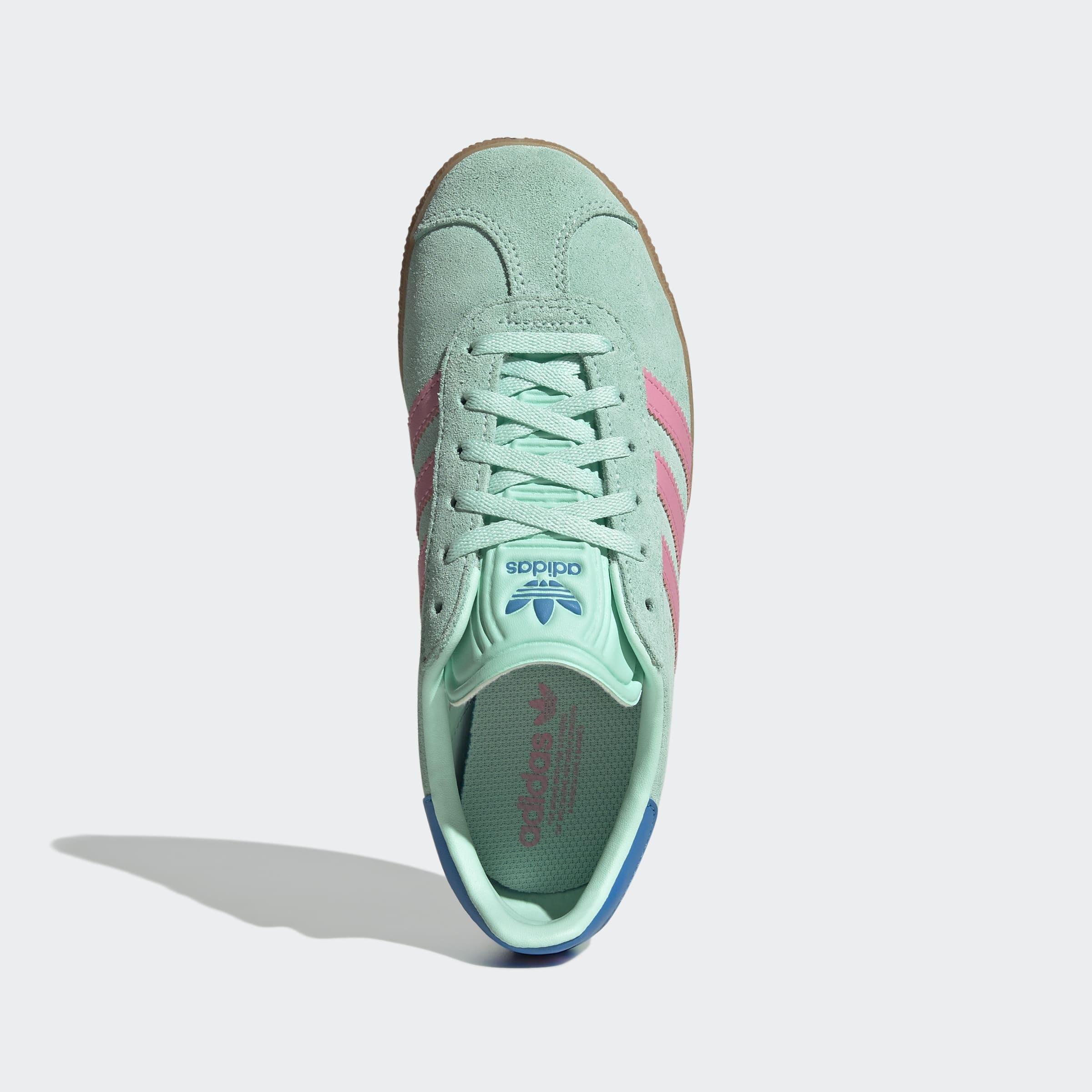 Kids Unisex Gazelle Shoes, Green, A901_ONE, large image number 3