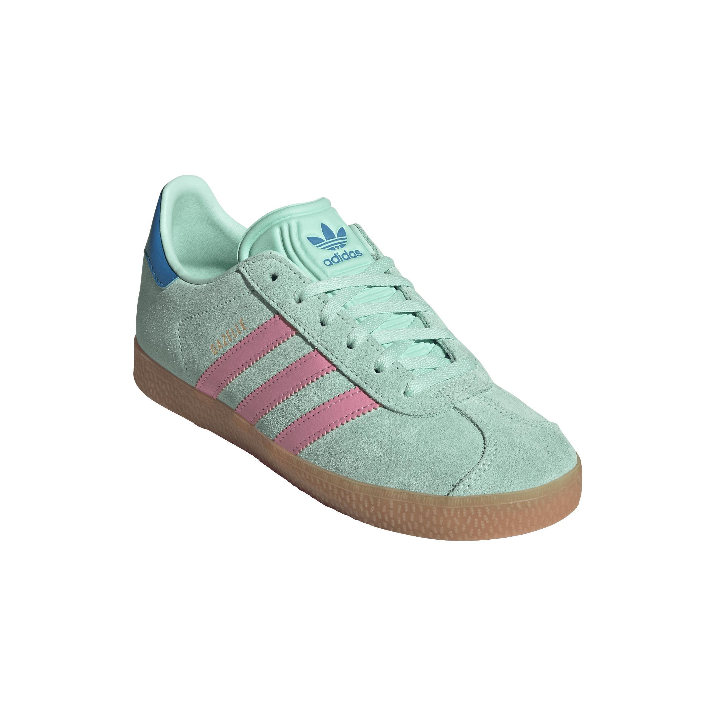 Kids Unisex Gazelle Shoes, Green, A901_ONE, large image number 4