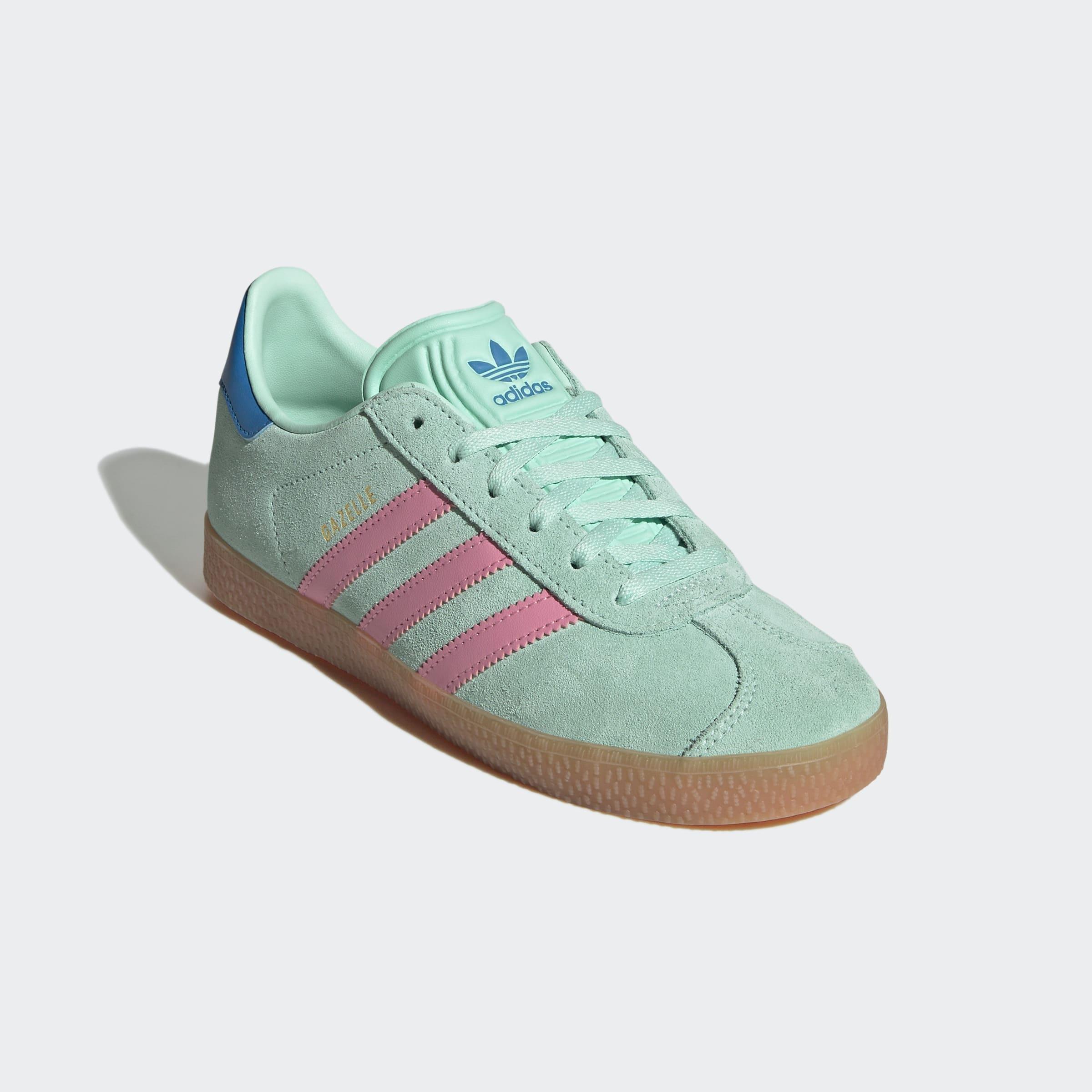 Kids Unisex Gazelle Shoes, Green, A901_ONE, large image number 5