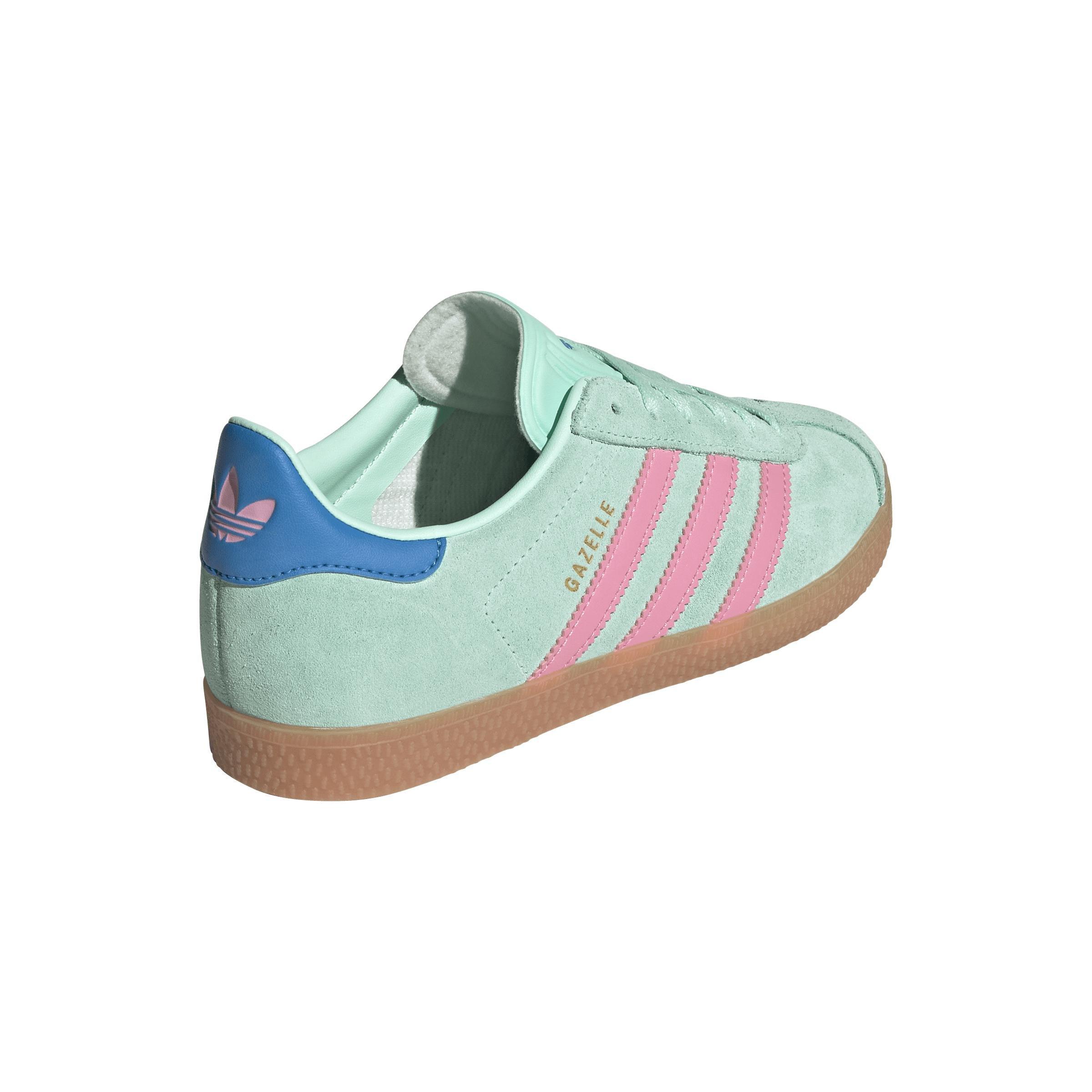 Kids Unisex Gazelle Shoes, Green, A901_ONE, large image number 6