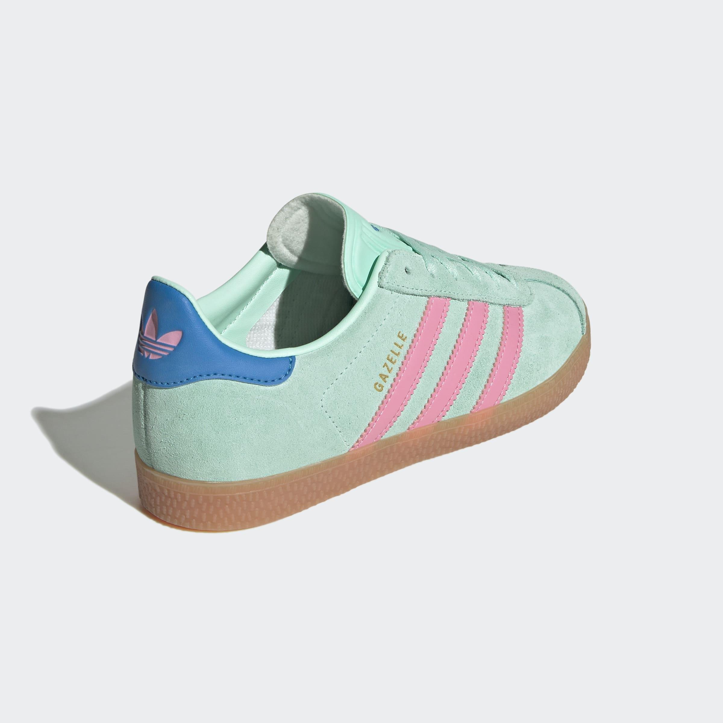 Kids Unisex Gazelle Shoes, Green, A901_ONE, large image number 7