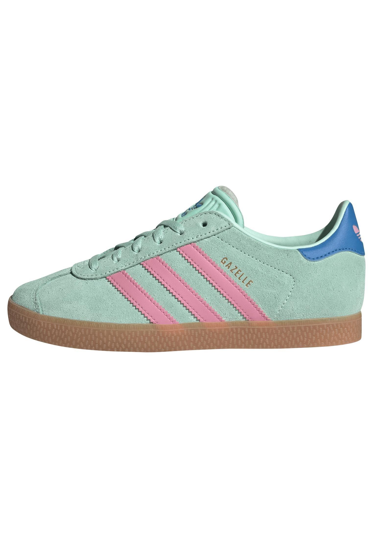 Kids Unisex Gazelle Shoes, Green, A901_ONE, large image number 13
