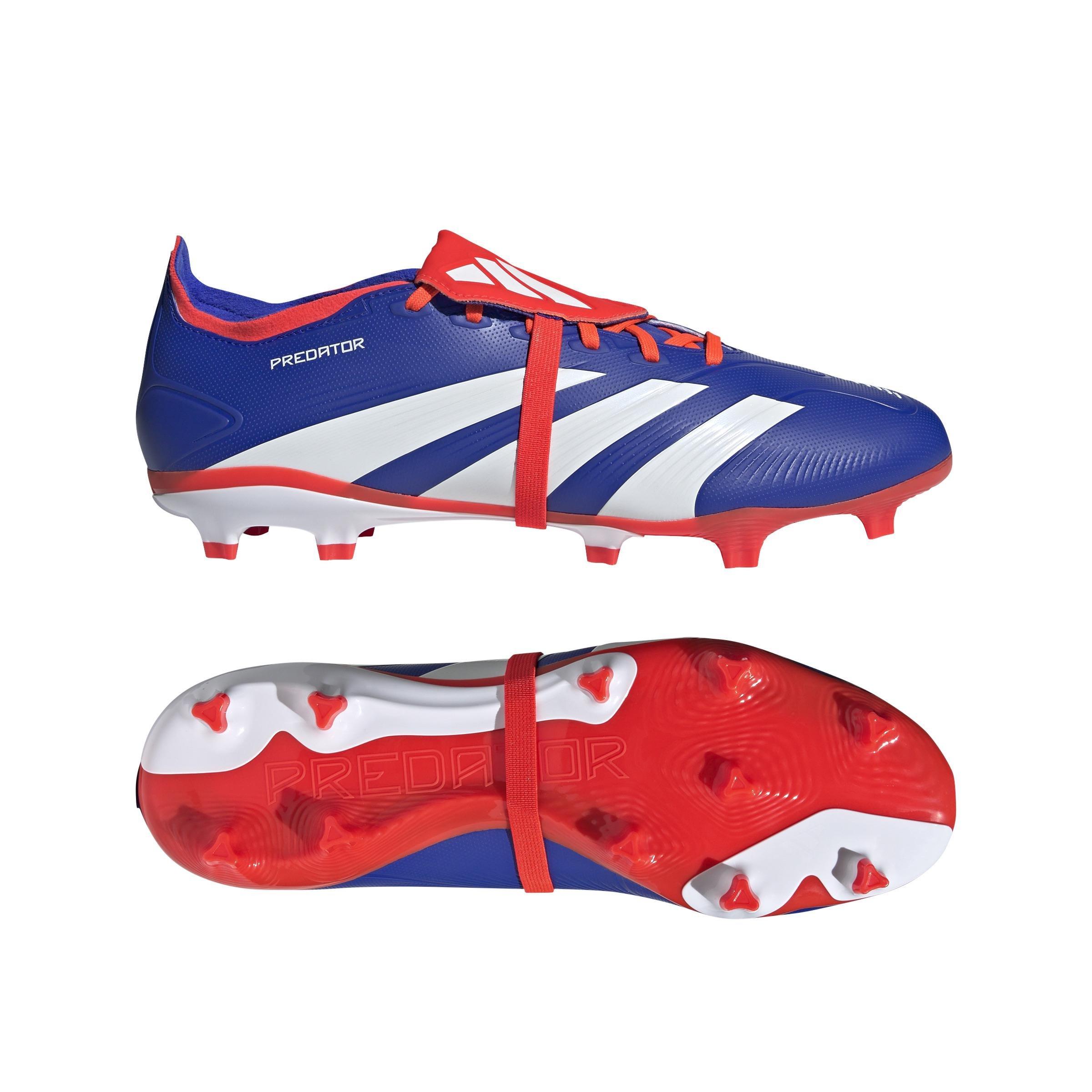Unisex Predator League Fold-Over Tongue Firm Ground Boots, Blue, , large image number 8