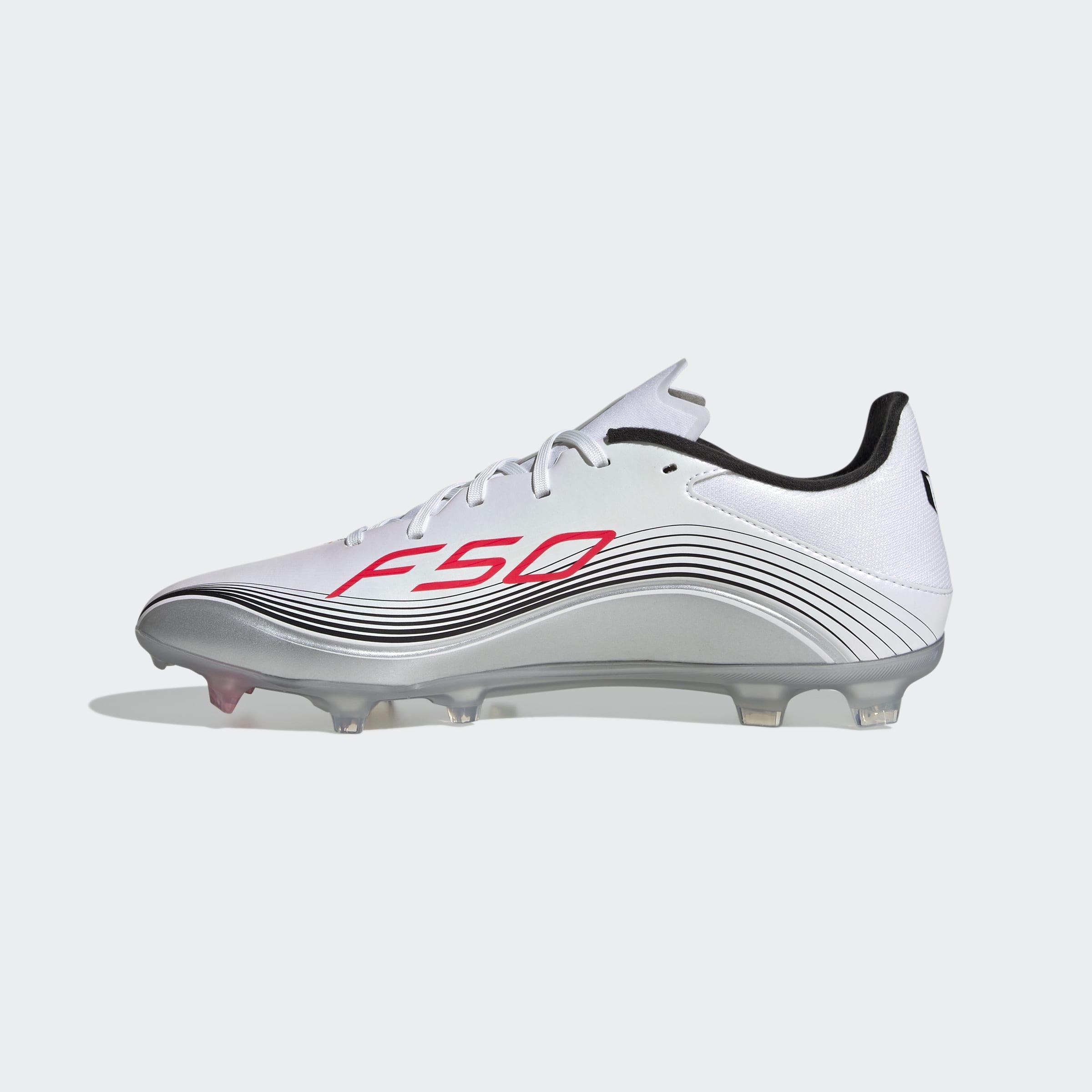 Unisex F50 Messi League Firm/Multi-Ground Boots, White, A901_ONE, large image number 7