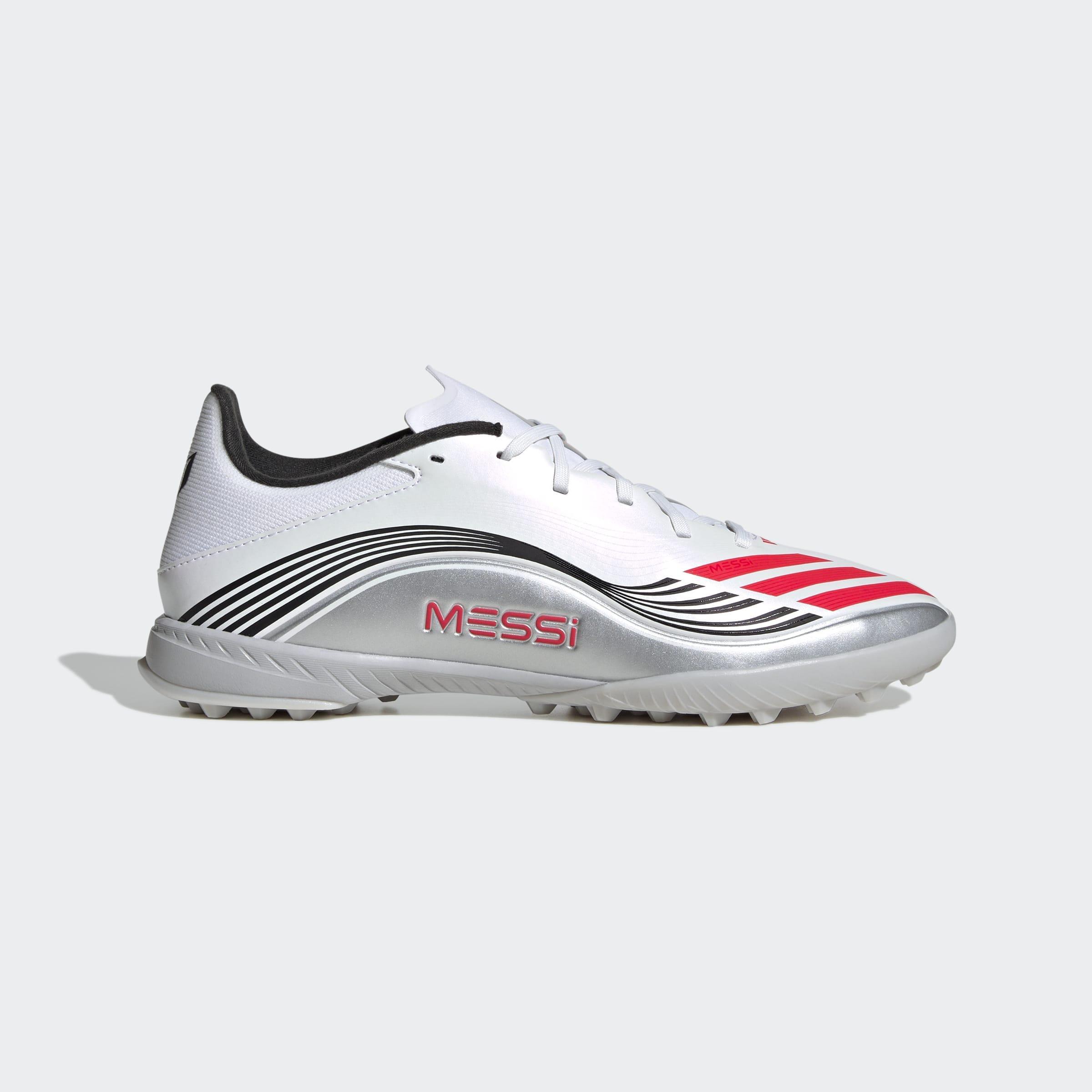 Unisex F50 Messi League Turf Boots, White