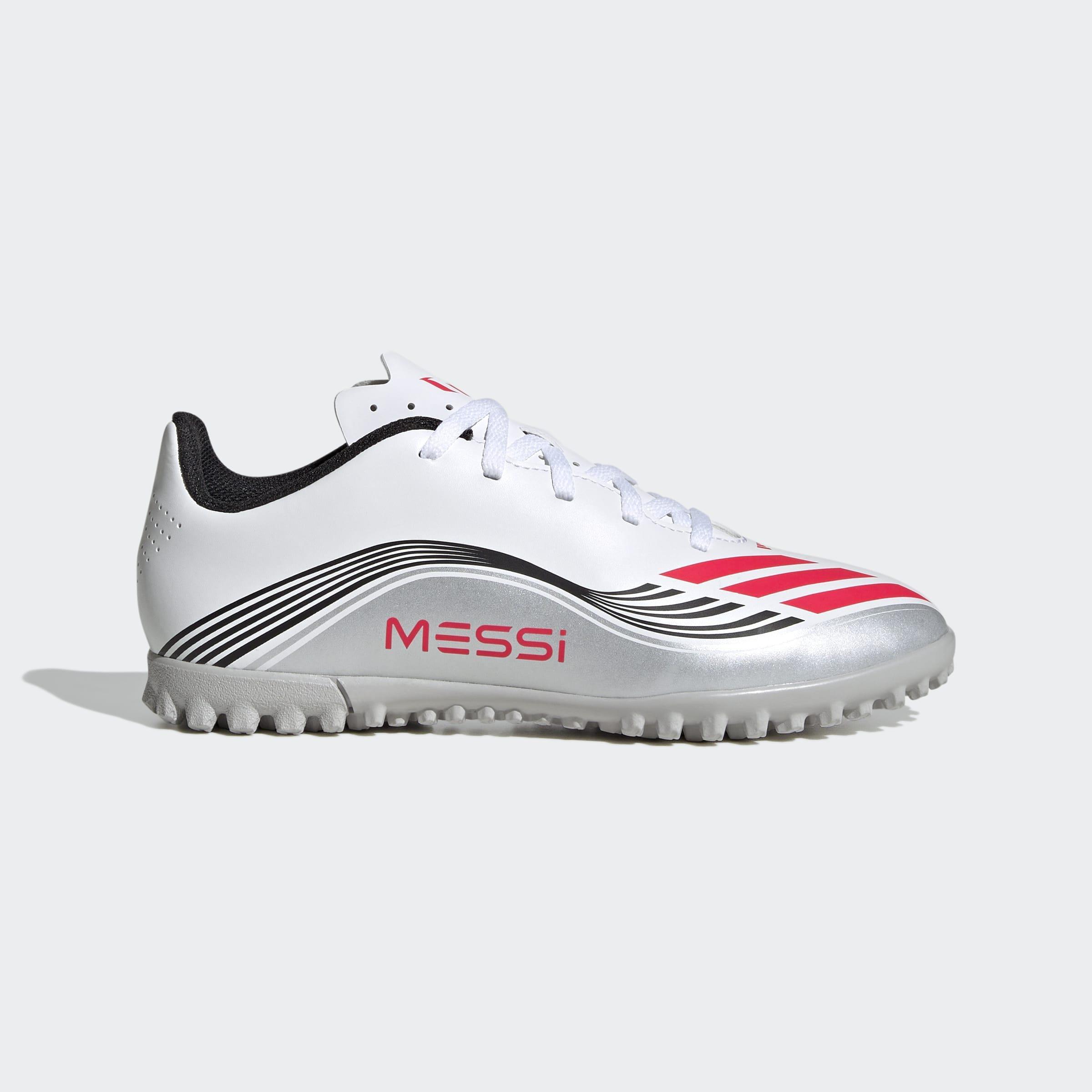 Kids Unisex F50 Messi Club Turf Boots, White