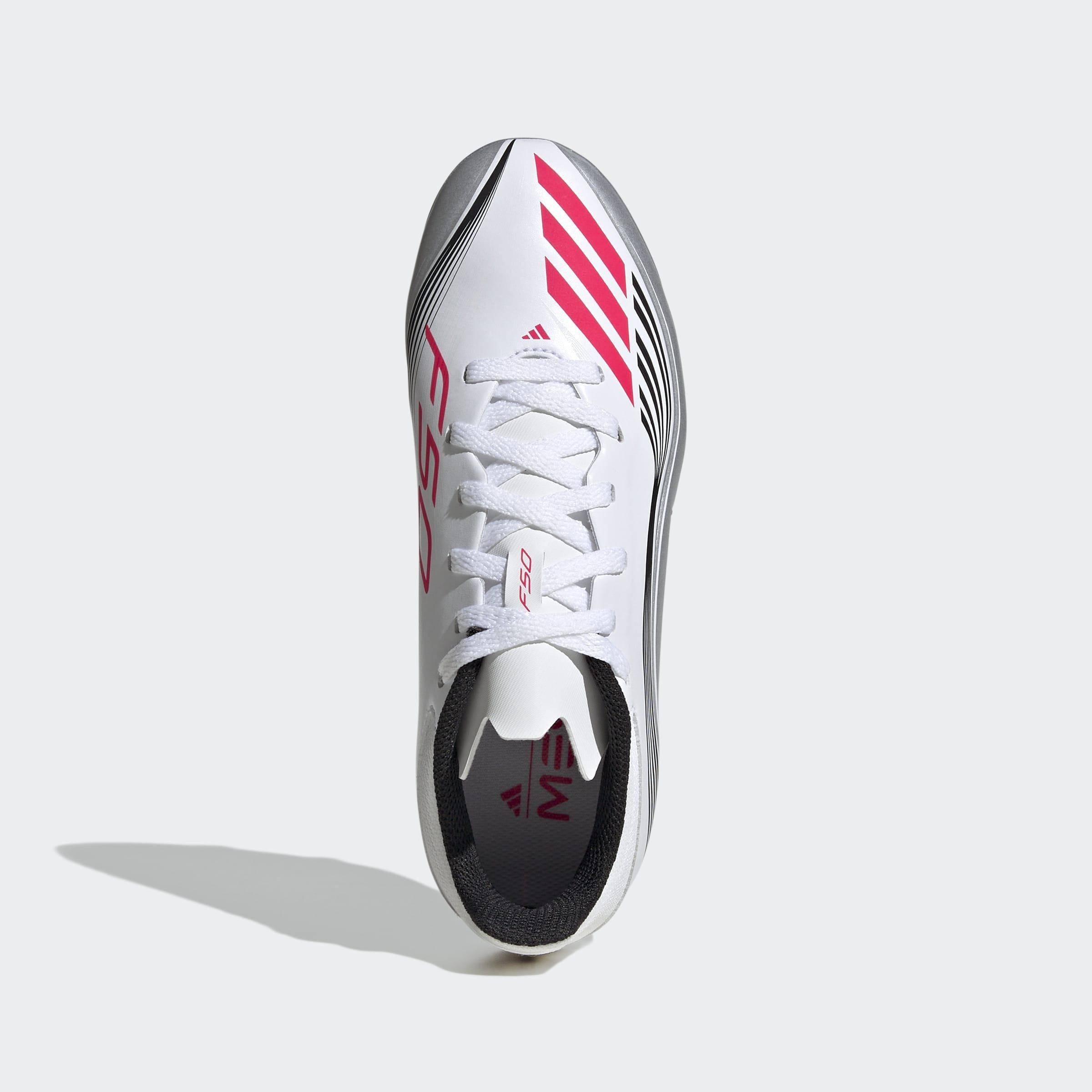 Kids Unisex F50 Messi League Firm/Multi-Ground Boots, White