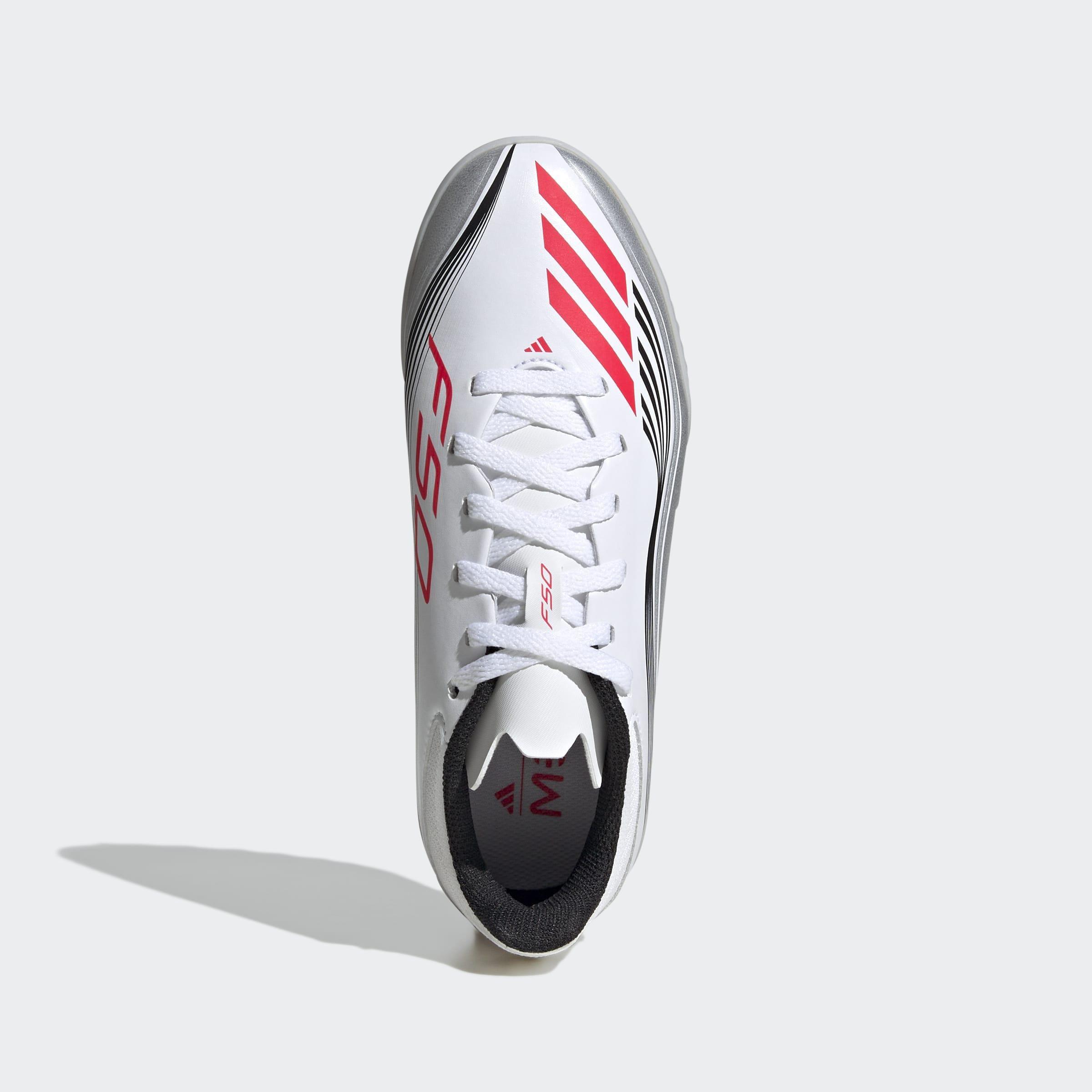 Kids Unisex F50 Messi League Turf Boots, White