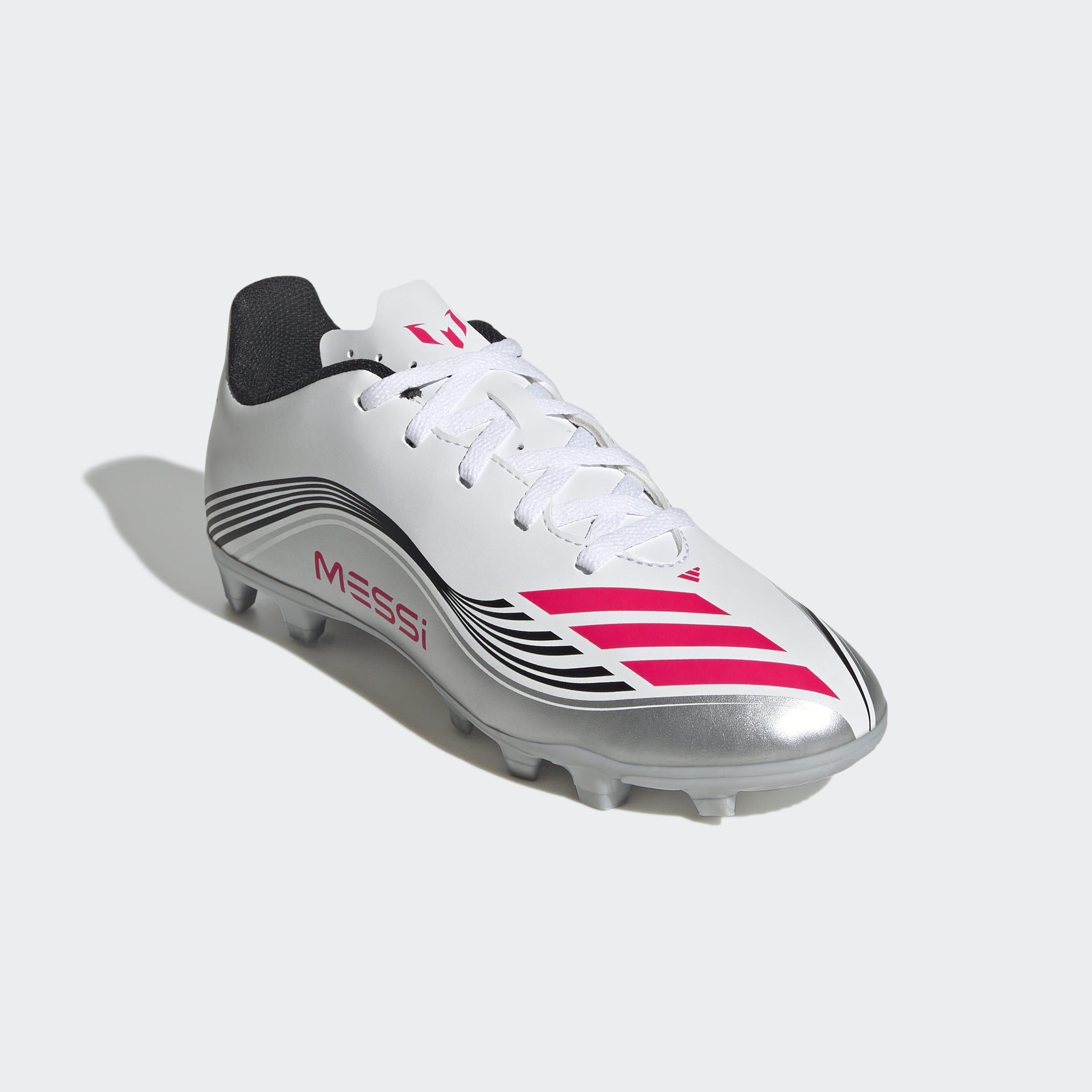 Kids Unisex F50 Messi Club Firm/Multi-Ground Boots, White, A901_ONE, large image number 2