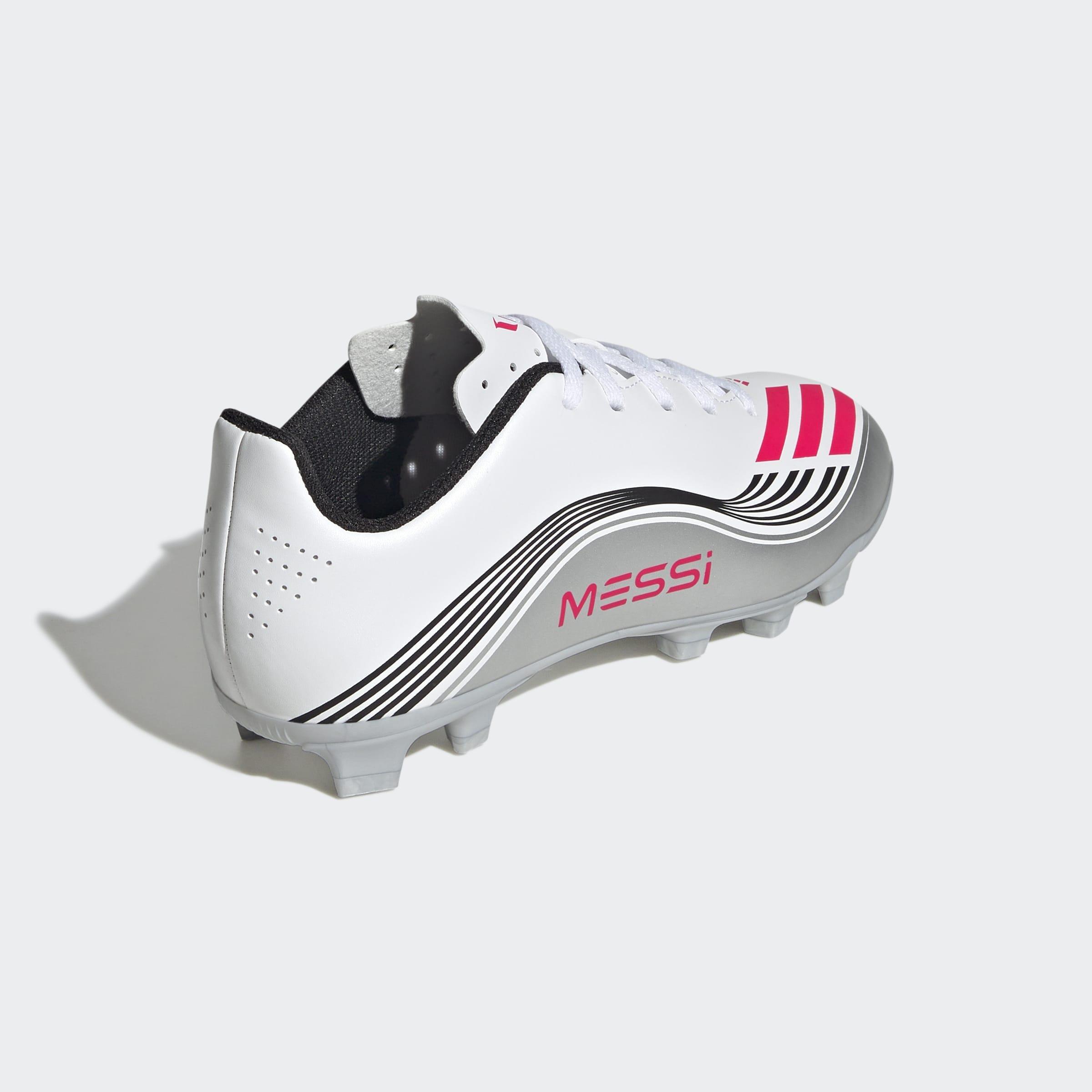 Kids Unisex F50 Messi Club Firm/Multi-Ground Boots, White, A901_ONE, large image number 3