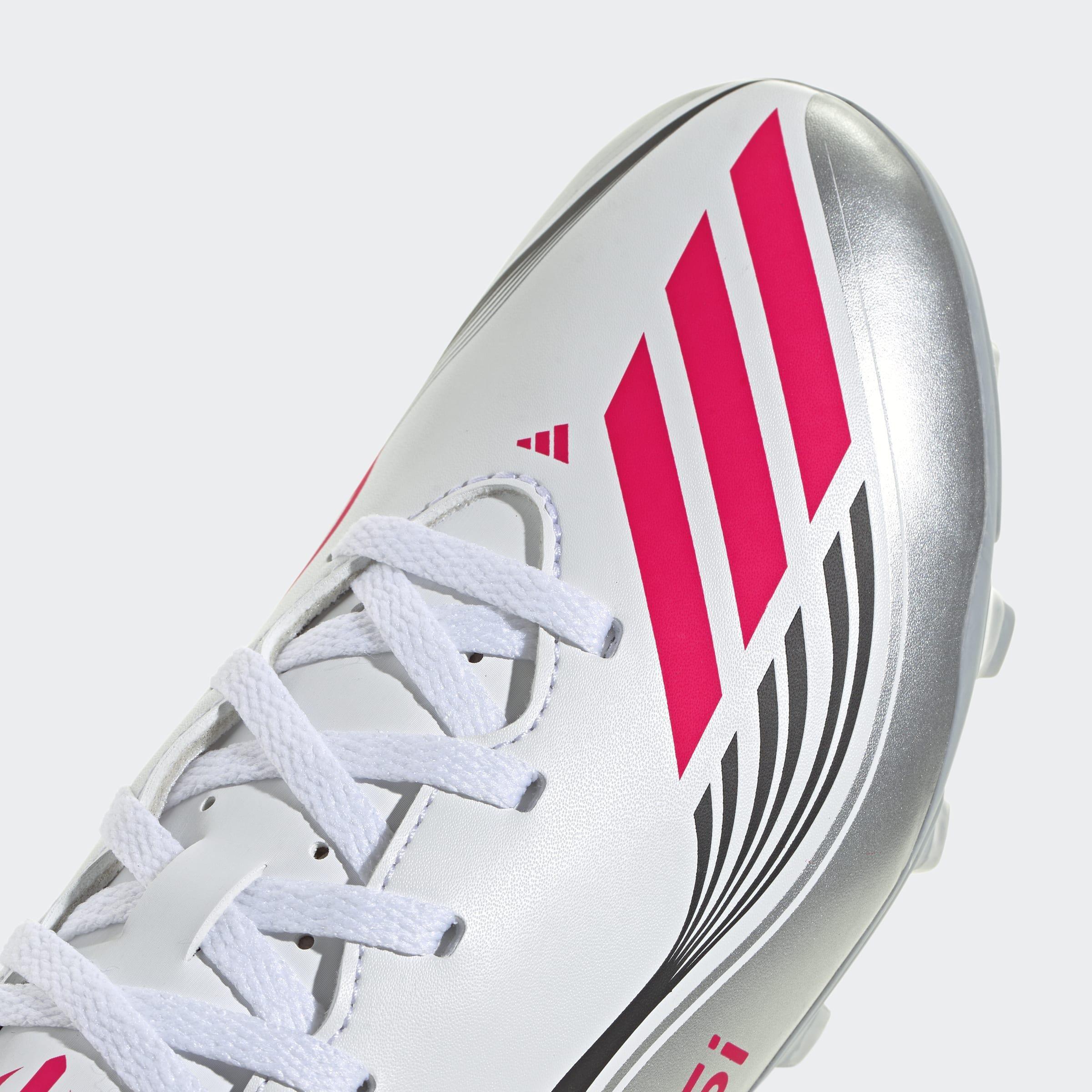 Kids Unisex F50 Messi Club Firm/Multi-Ground Boots, White, A901_ONE, large image number 5