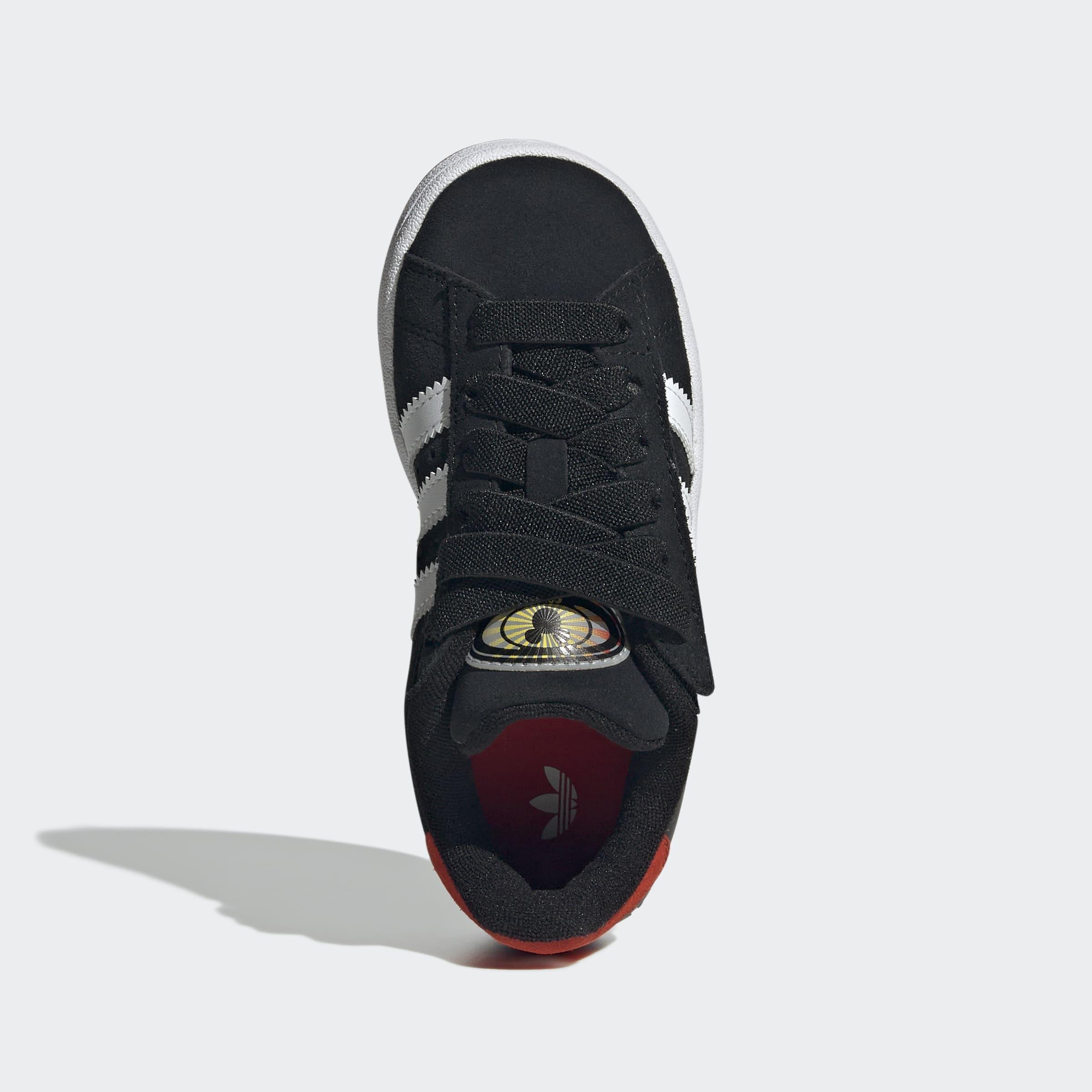 Kids Unisex Adidas Disney Mickey Mouse Campus 00S Led Lights Comfort Closure Elastic Lace Shoes, Black, A901_ONE, large image number 1