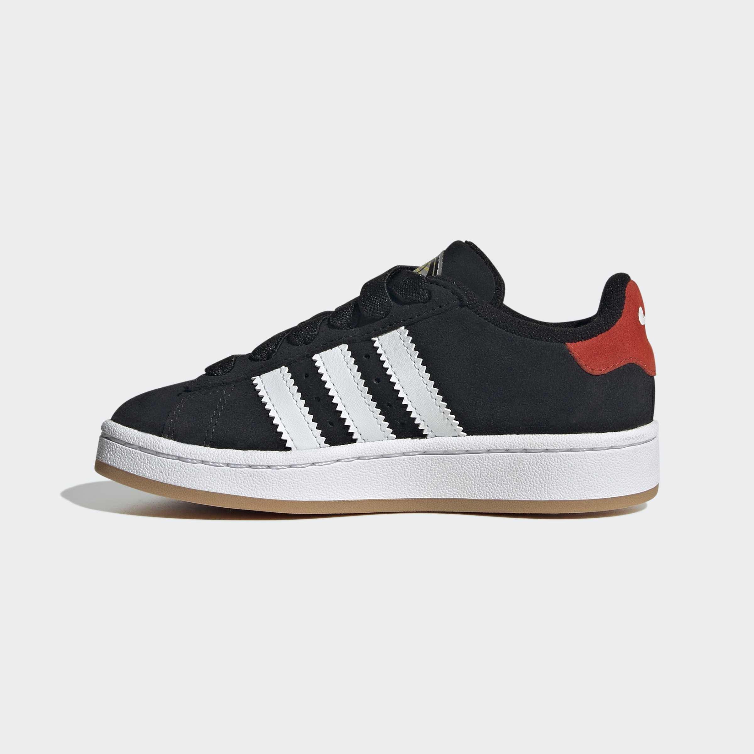 Kids Unisex Adidas Disney Mickey Mouse Campus 00S Led Lights Comfort Closure Elastic Lace Shoes, Black, A901_ONE, large image number 10