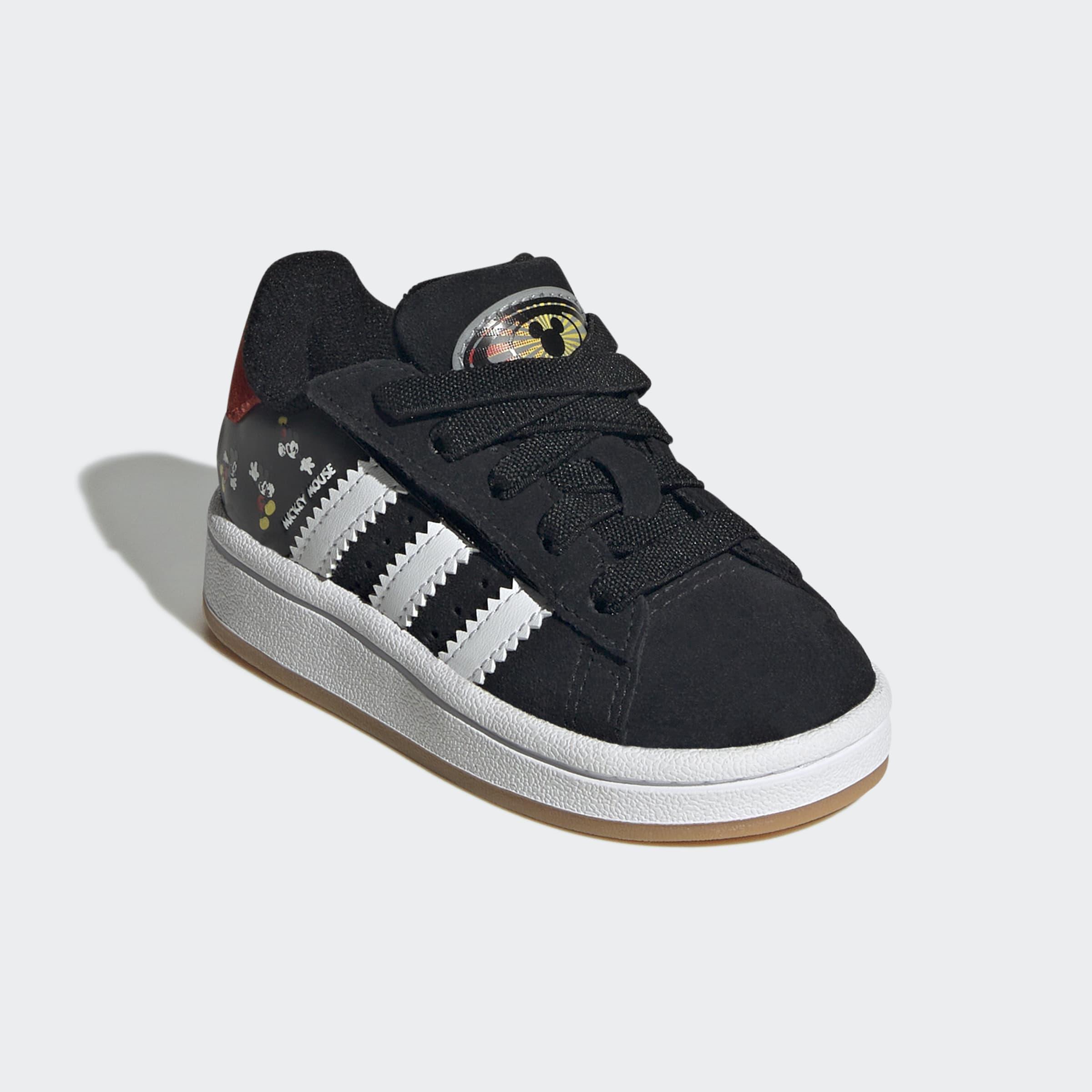 Kids Unisex Adidas Disney Mickey Mouse Campus 00S Led Lights Comfort Closure Elastic Lace Shoes, Black, A901_ONE, large image number 2