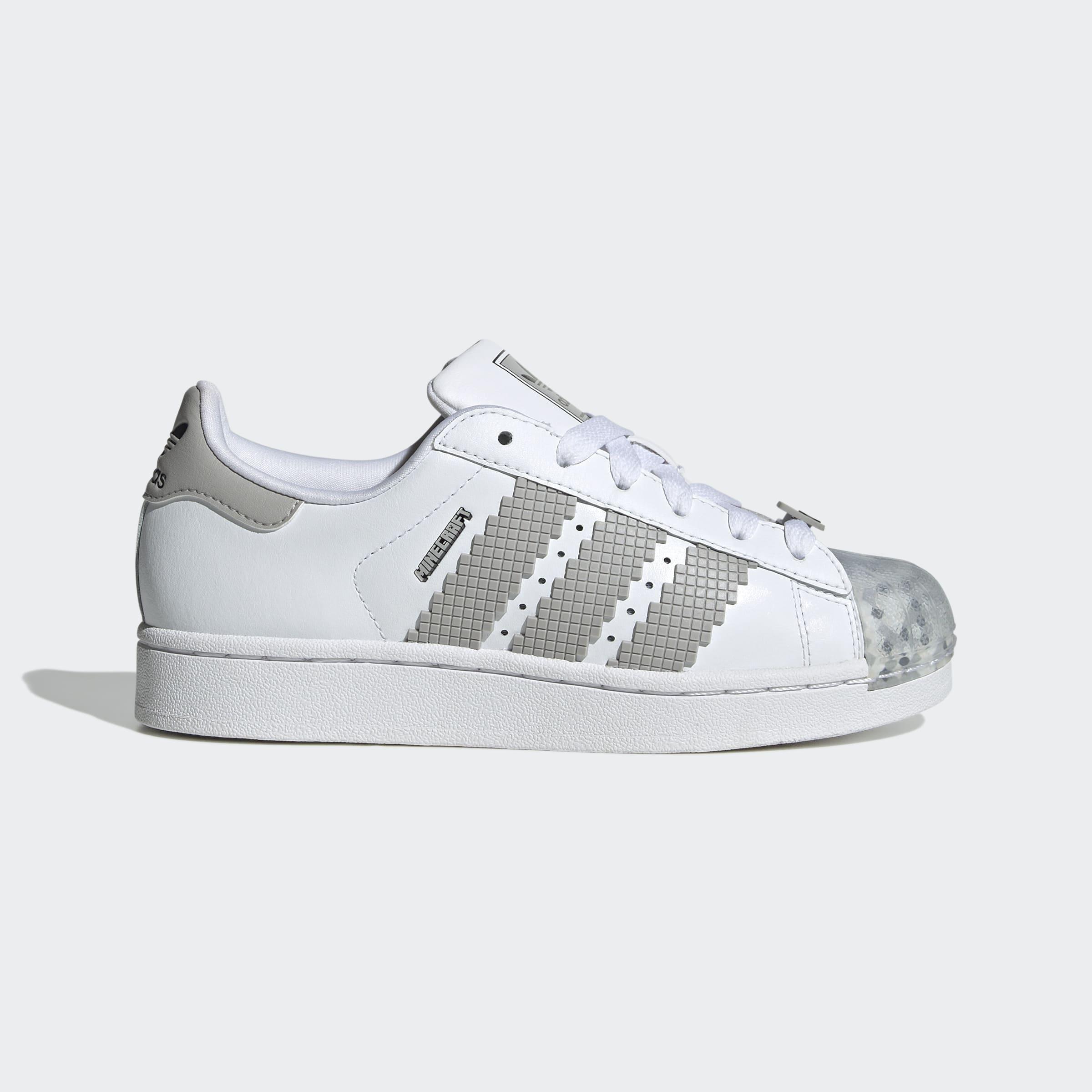 Kids Unisex Superstar Ii X Minecraft Shoes, White, A901_ONE, large image number 0