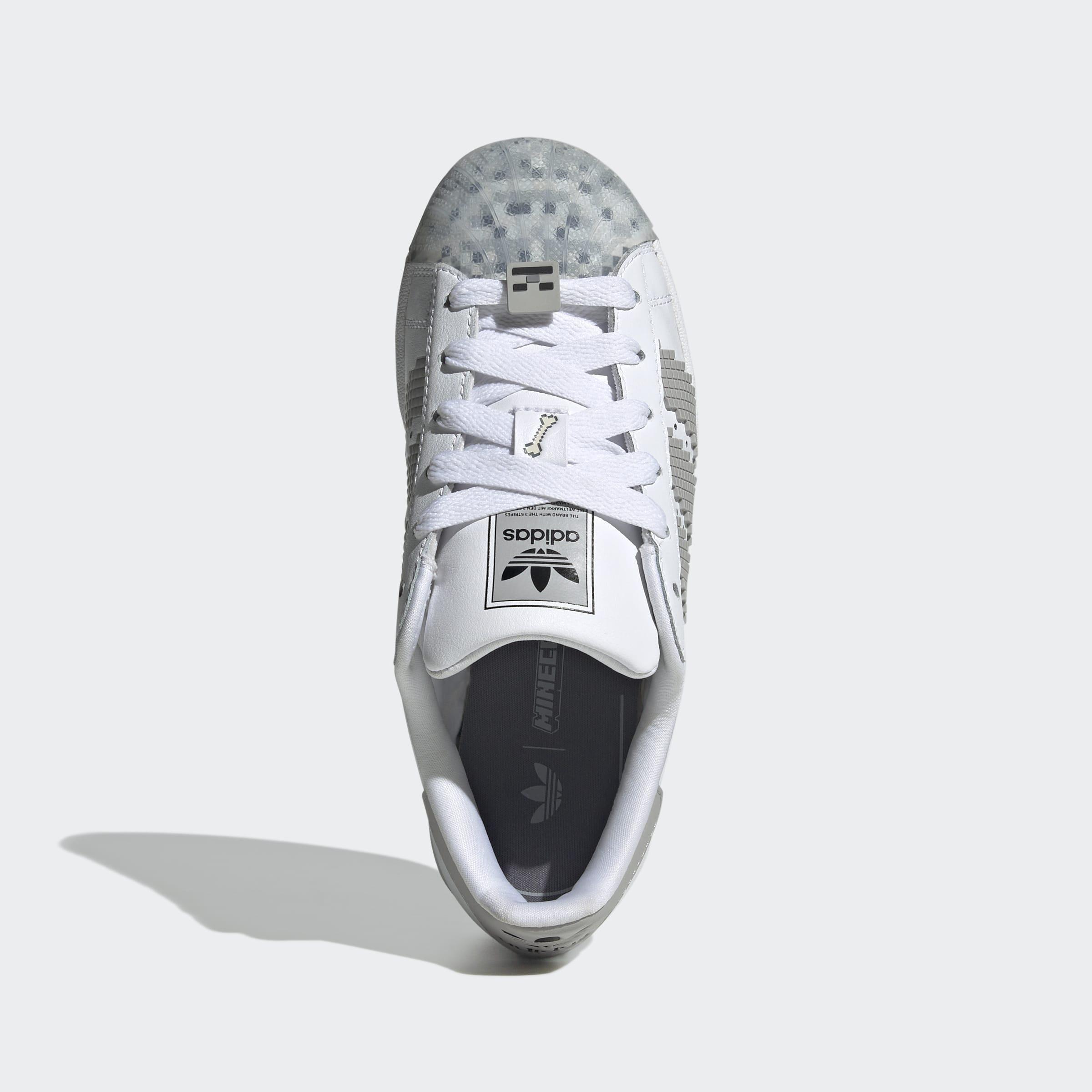 Kids Unisex Superstar Ii X Minecraft Shoes, White, A901_ONE, large image number 1