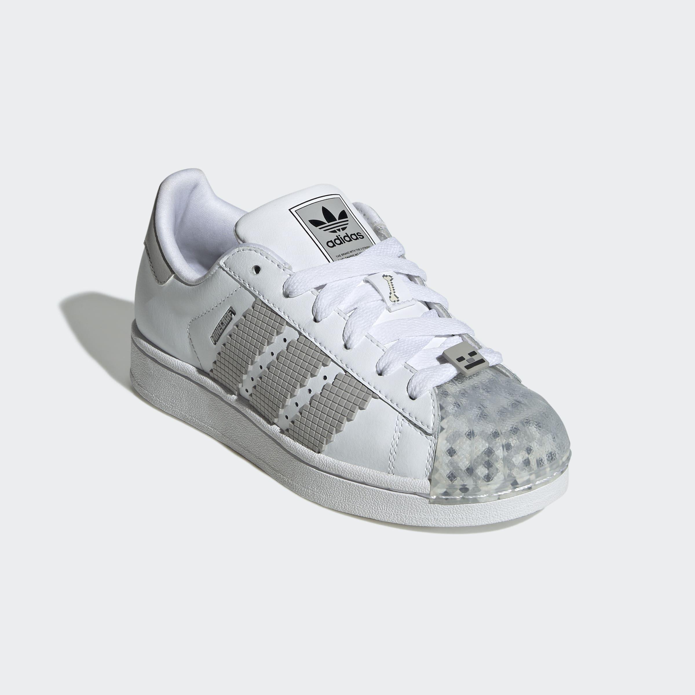 Kids Unisex Superstar Ii X Minecraft Shoes, White, A901_ONE, large image number 2