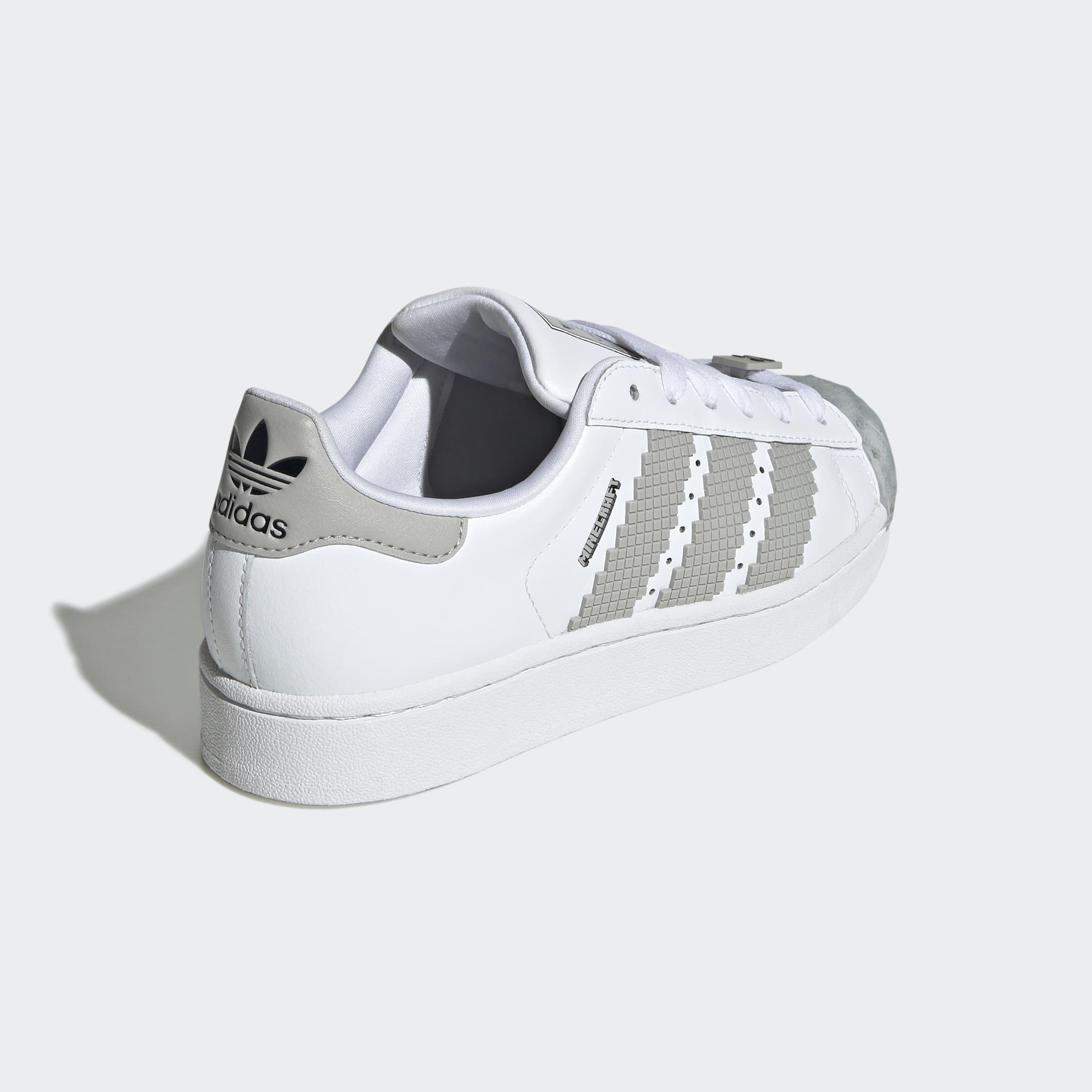 Kids Unisex Superstar Ii X Minecraft Shoes, White, A901_ONE, large image number 3
