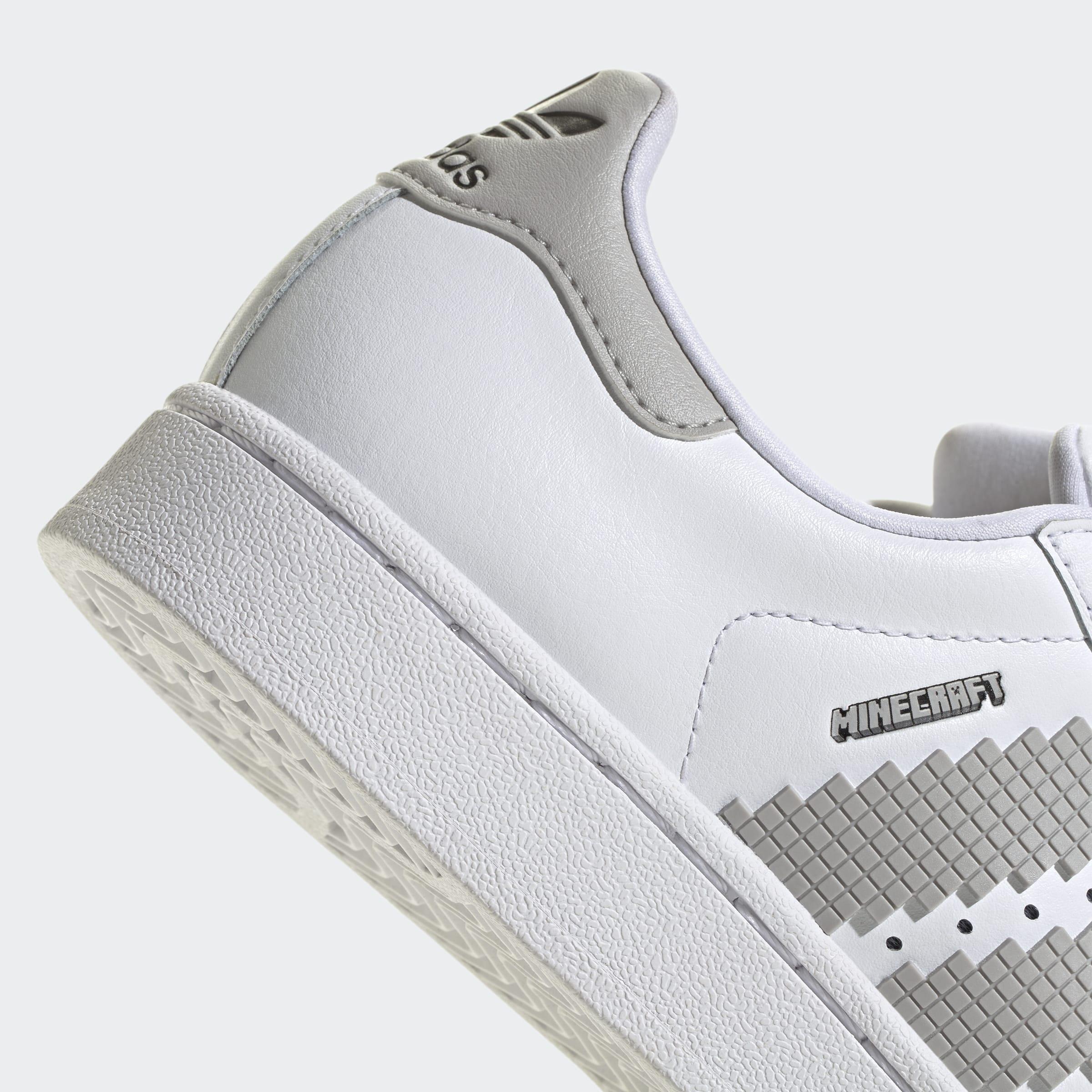 Kids Unisex Superstar Ii X Minecraft Shoes, White, A901_ONE, large image number 4
