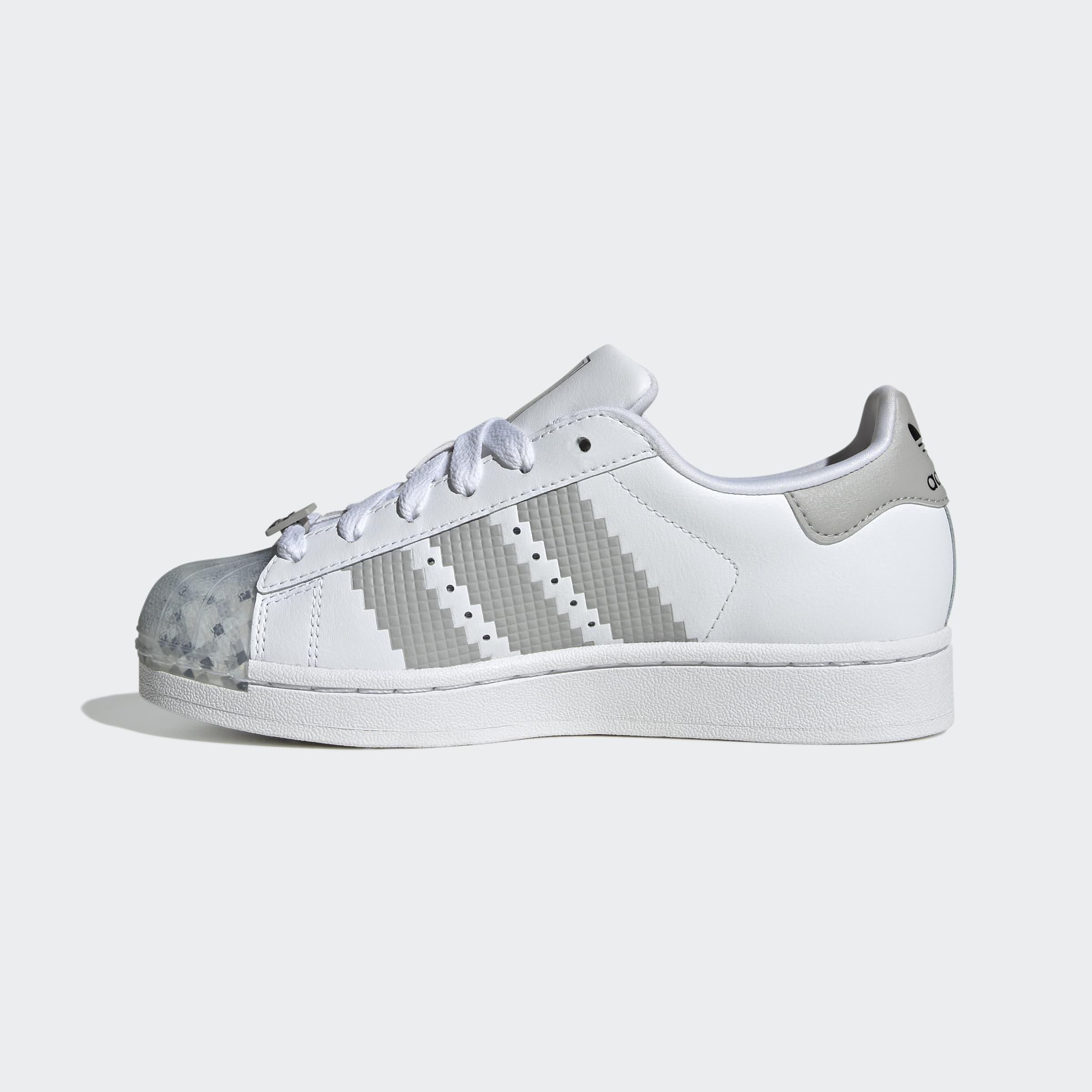 Kids Unisex Superstar Ii X Minecraft Shoes, White, A901_ONE, large image number 8