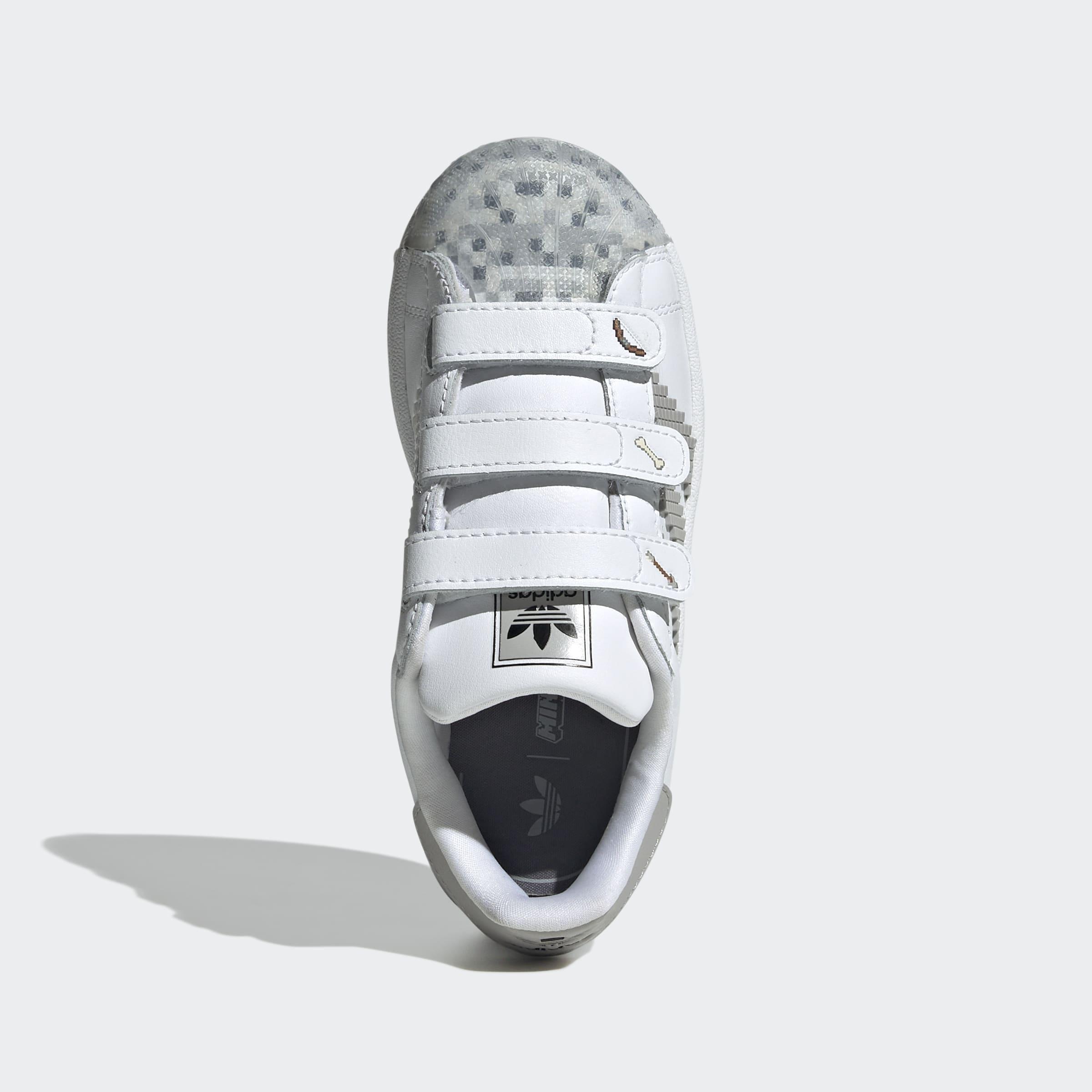 Kids Unisex Superstar Ii Comfort Closure X Minecraft Shoes, White, A901_ONE, large image number 1