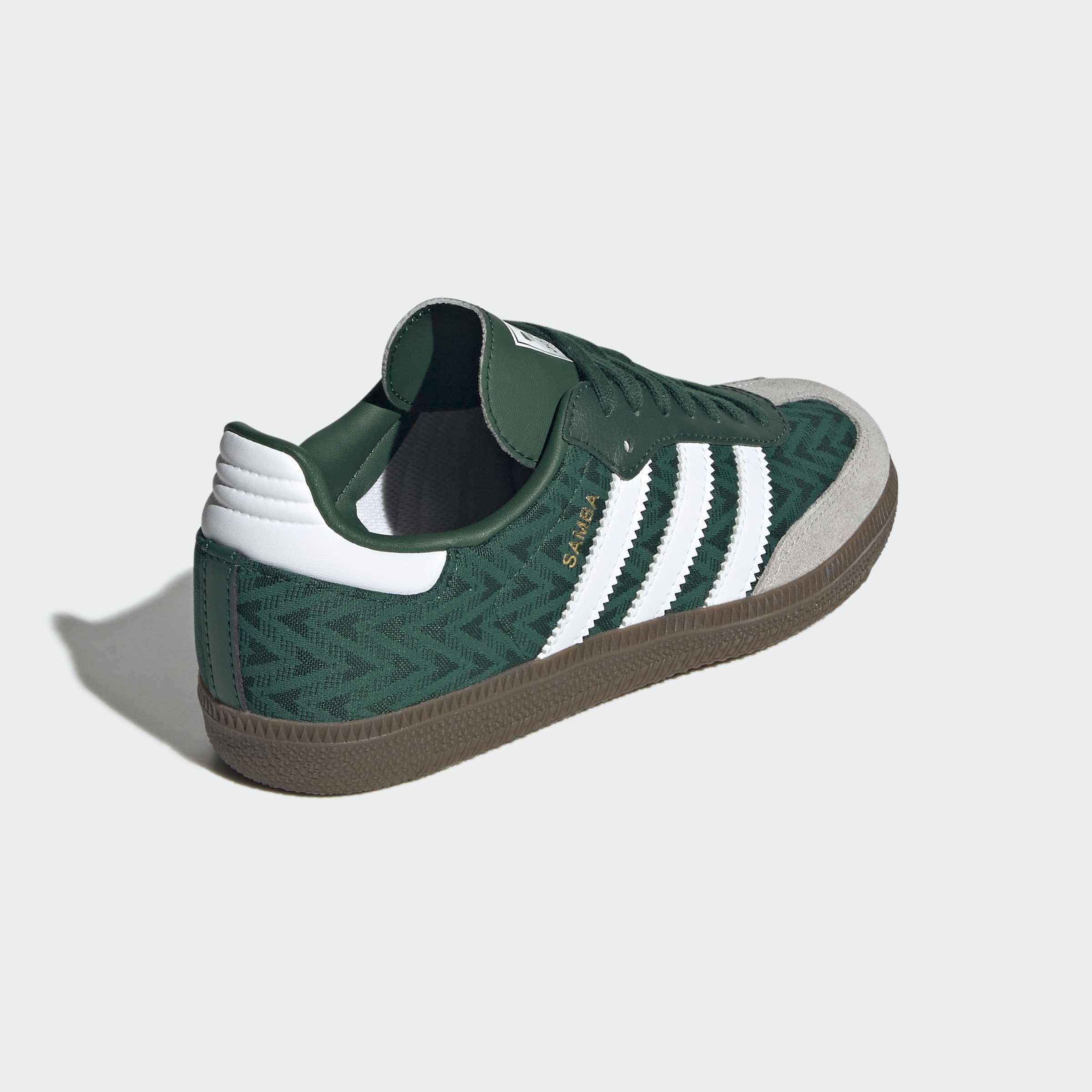 Kids Unisex Samba OG Shoes, Green, A901_ONE, large image number 3