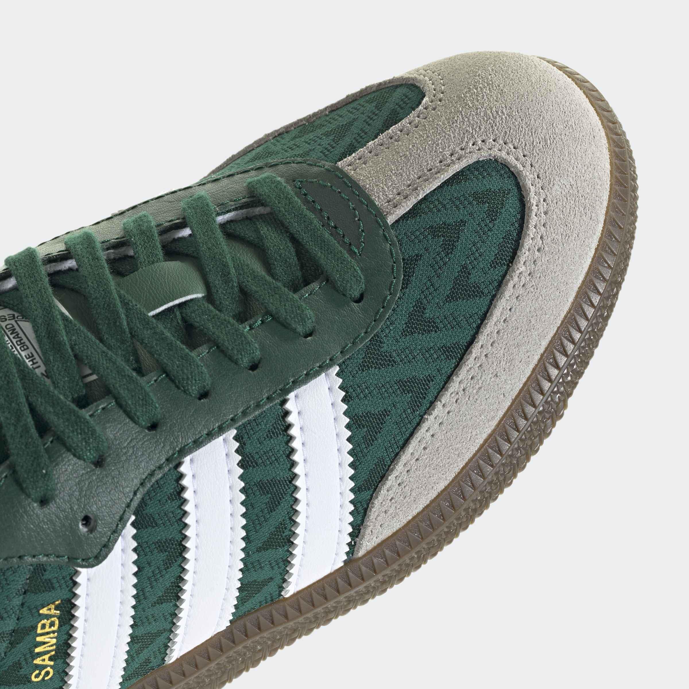 Kids Unisex Samba OG Shoes, Green, A901_ONE, large image number 4