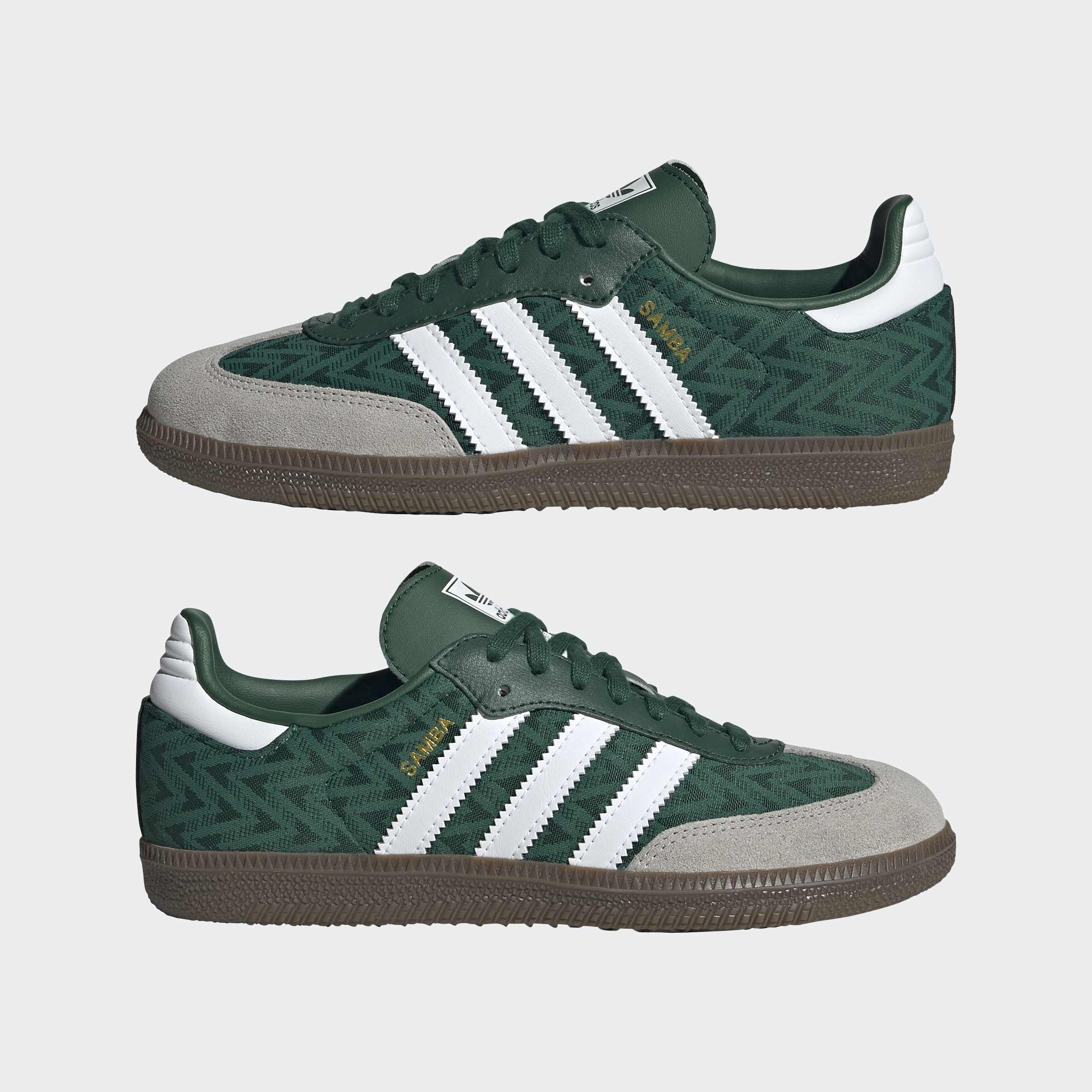 Kids Unisex Samba OG Shoes, Green, A901_ONE, large image number 6