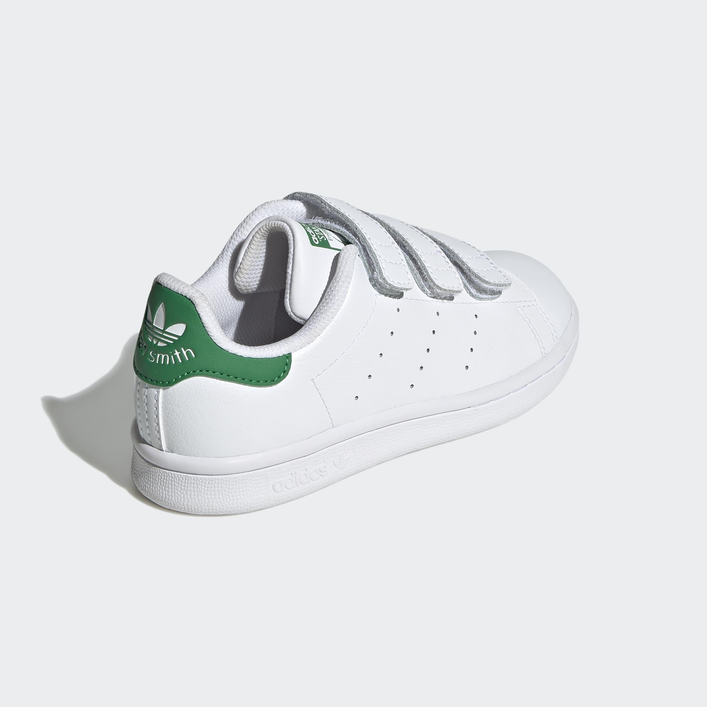 Kids Unisex Stan Smith Comfort Closure Shoes, White, A901_ONE, large image number 3