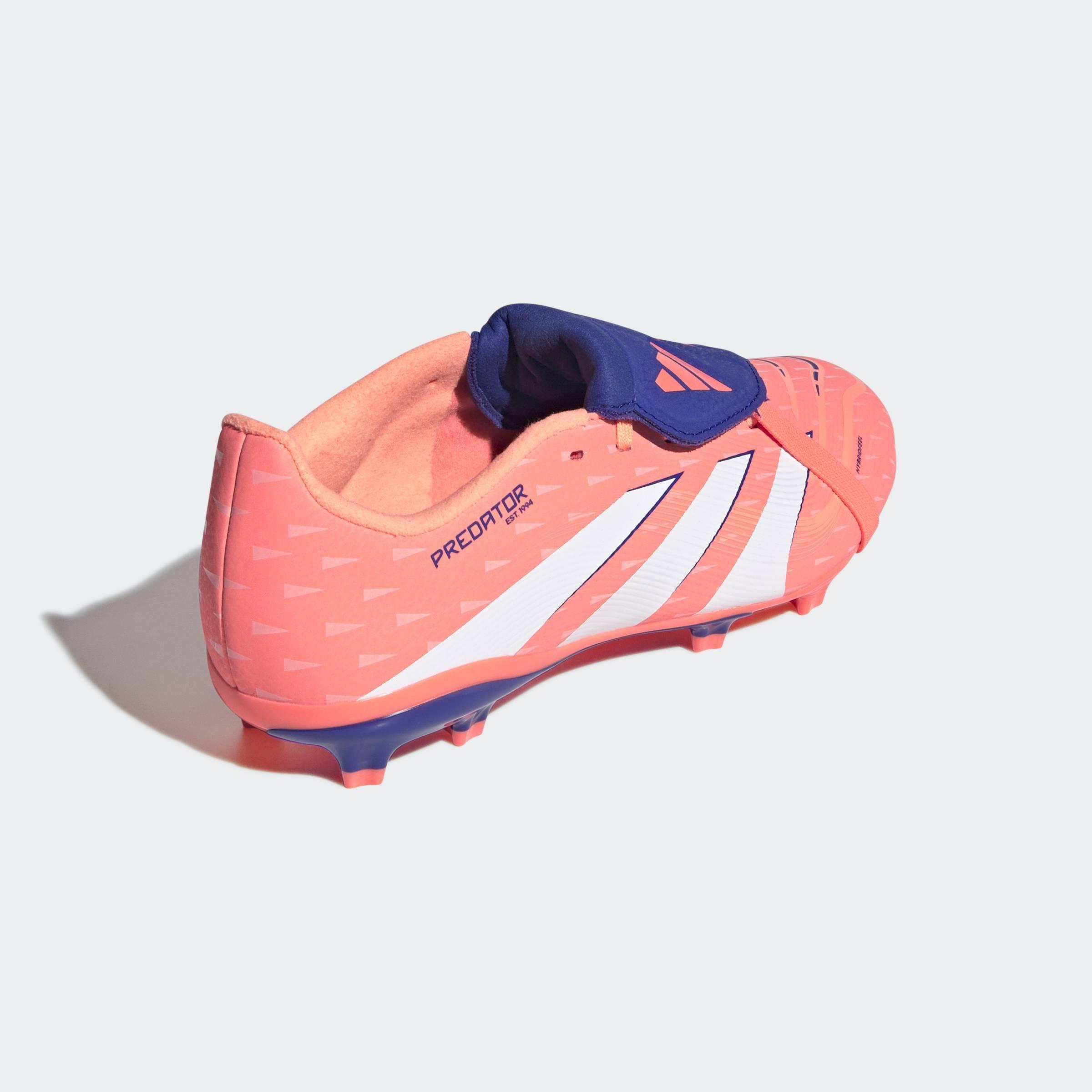 Kids Unisex Predator League Fold-Over Tongue Firm/Multi-Ground Boots, Orange, A901_ONE, large image number 3