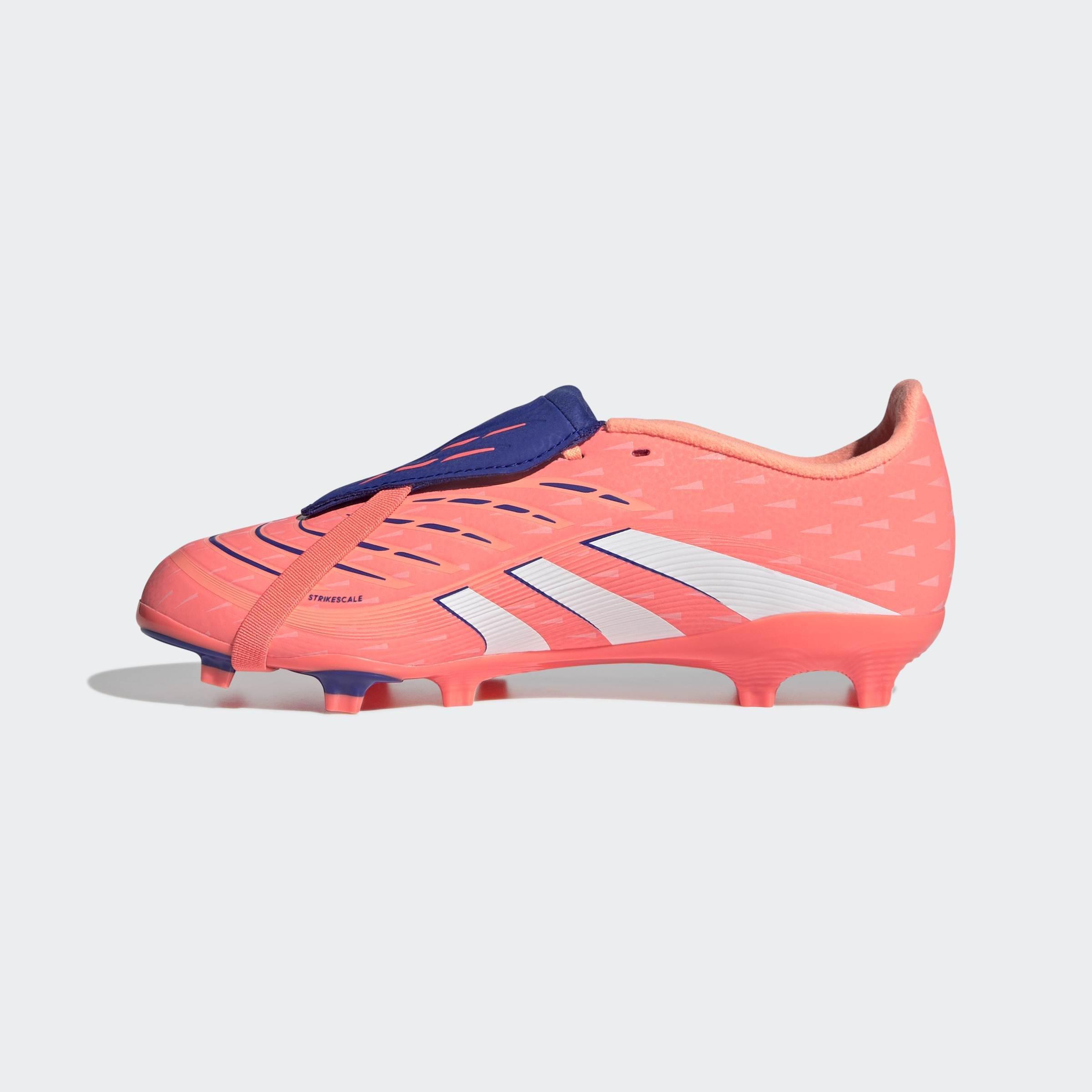 Kids Unisex Predator League Fold-Over Tongue Firm/Multi-Ground Boots, Orange, A901_ONE, large image number 6