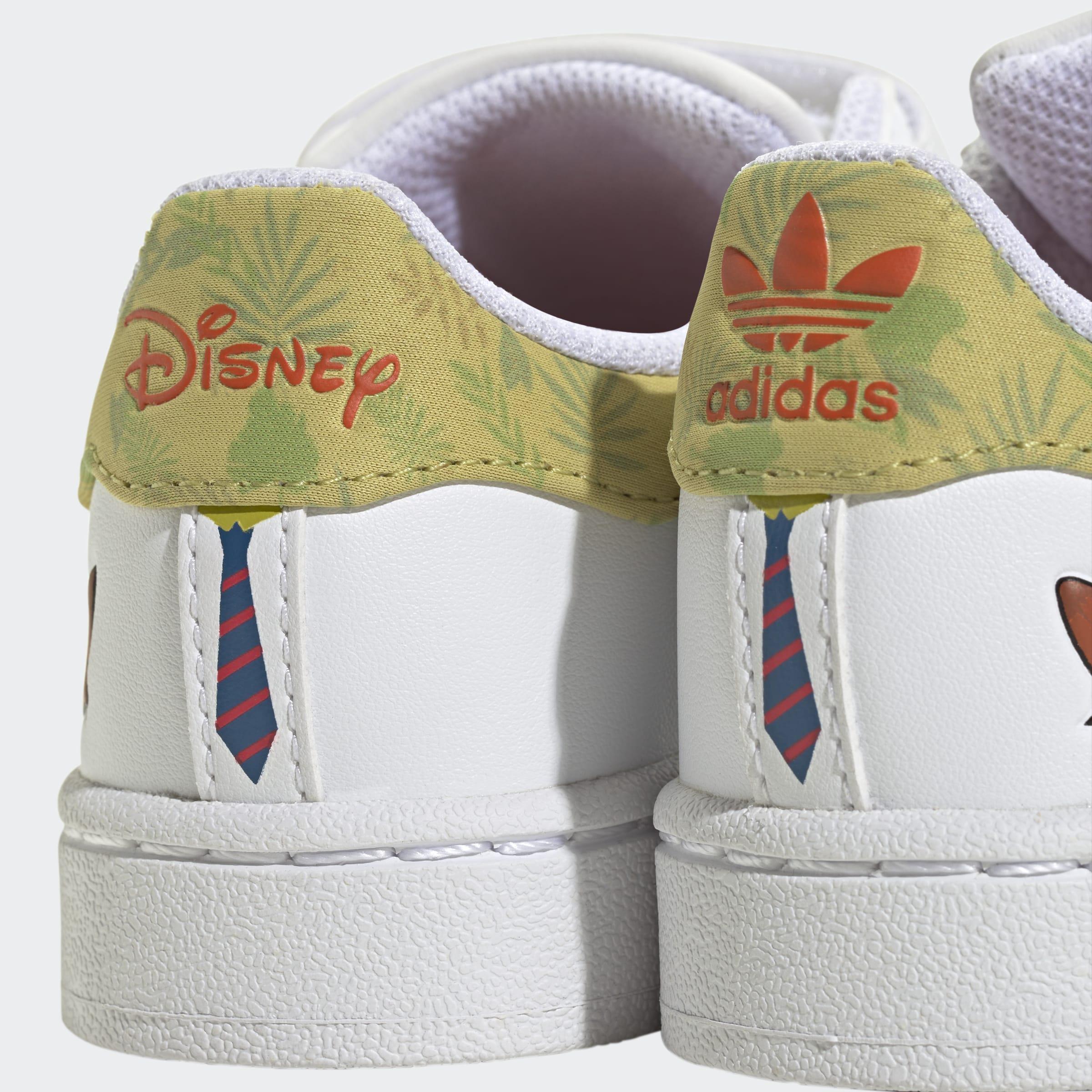 Kids Unisex Adidas Disney Zootopia Superstar II Comfort Closure Shoes, White, A901_ONE, large image number 5