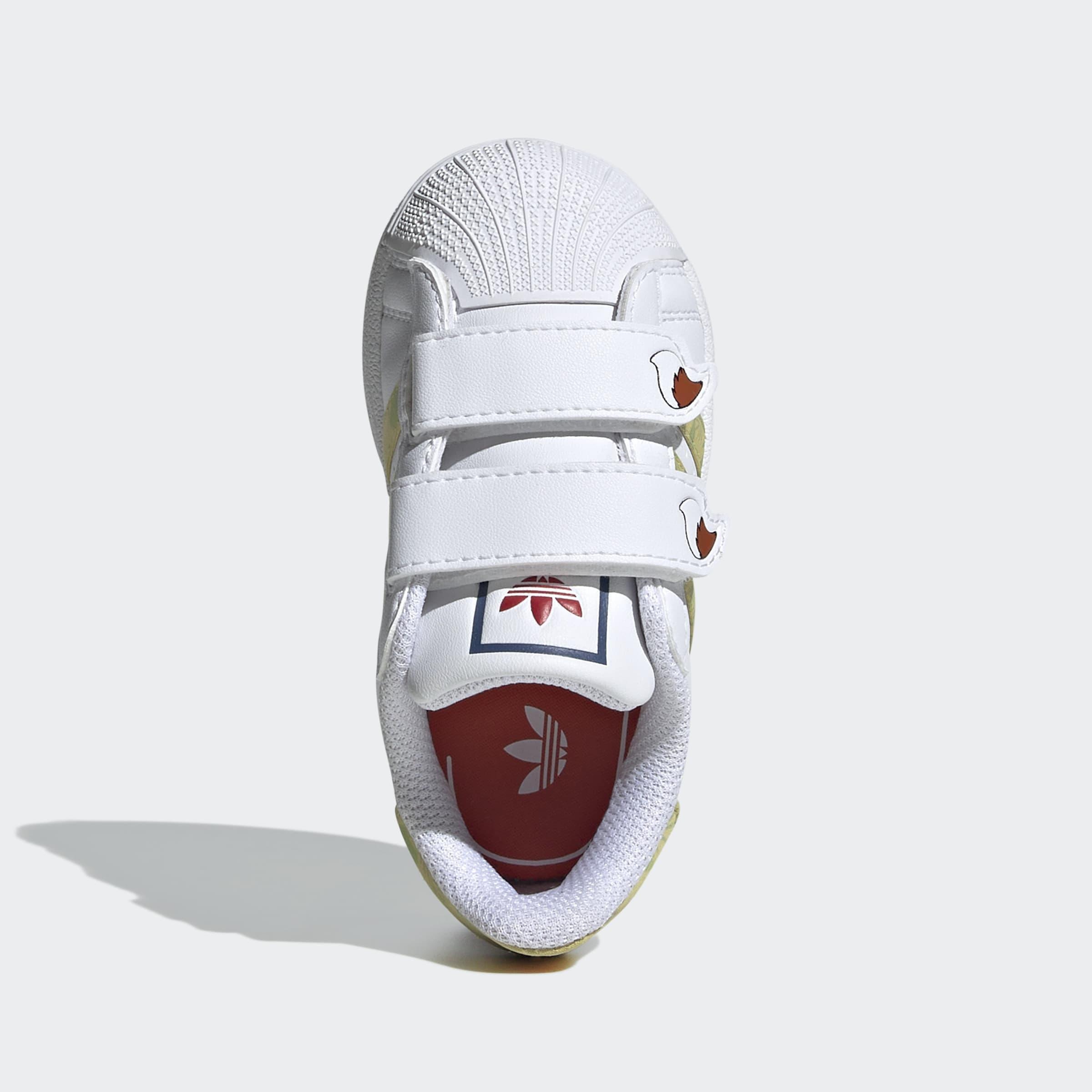 Kids Unisex Adidas Disney Superstar Ii Comfort Closure Shoes, White