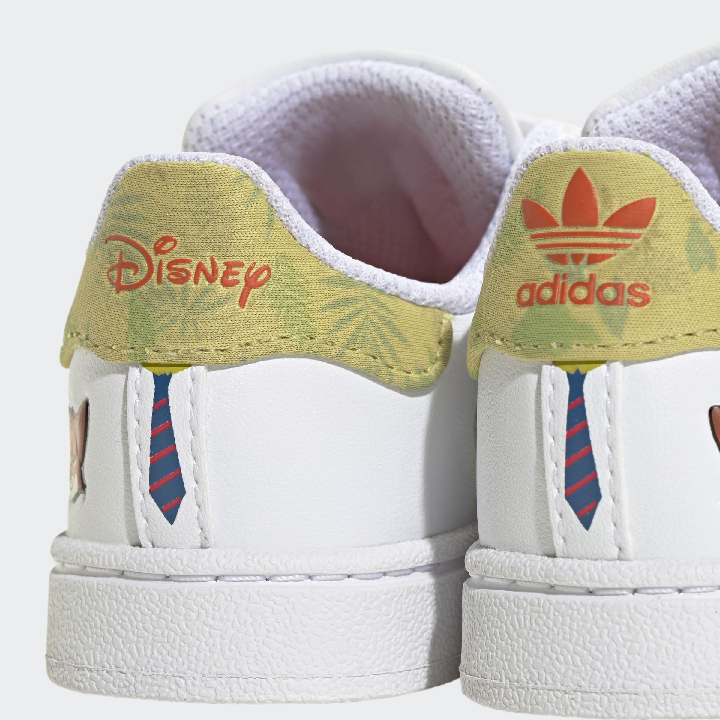 Kids Unisex Adidas Disney Superstar Ii Comfort Closure Shoes, White, A901_ONE, large image number 4