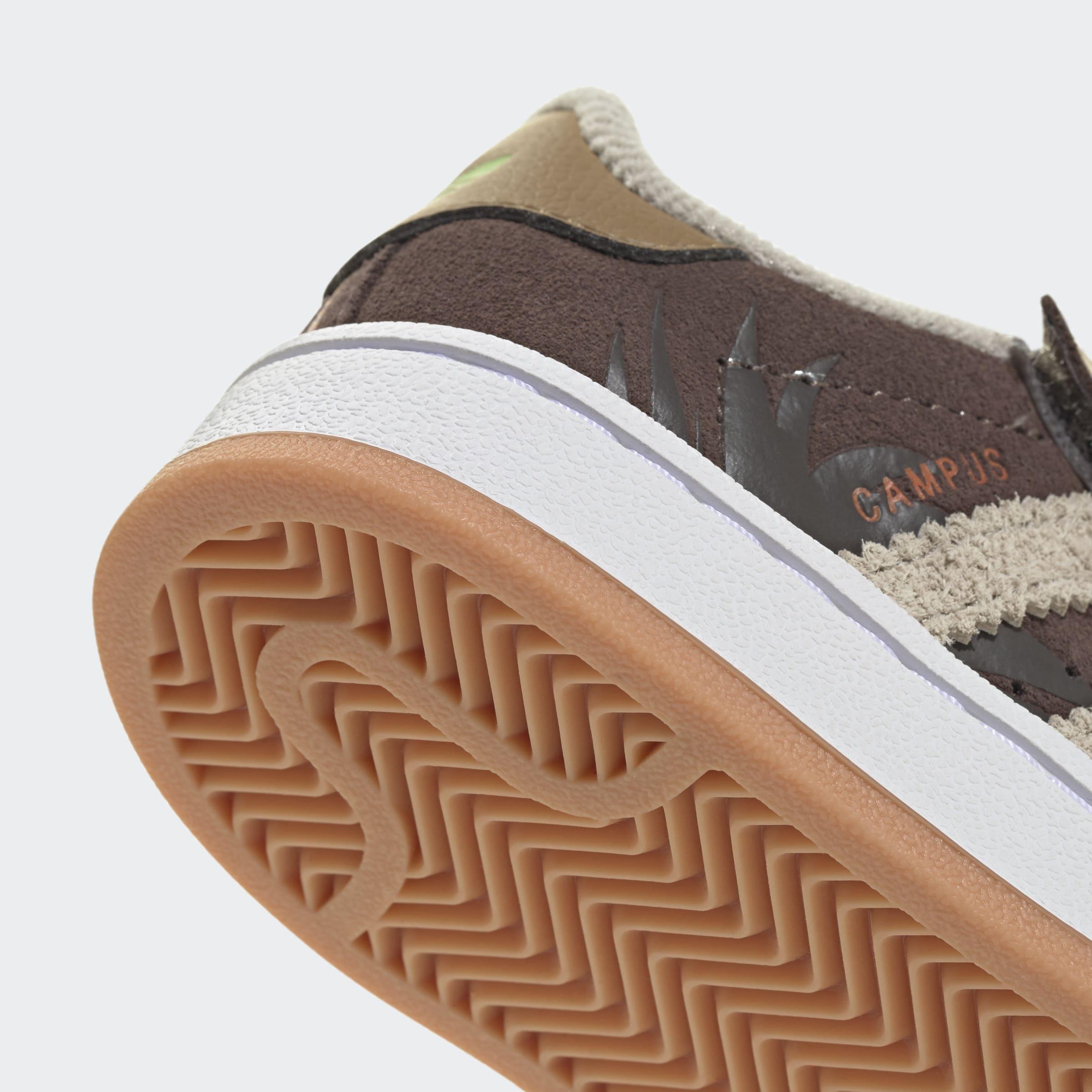 Kids Unisex Adidas Disney Campus 00S Comfort Closure Elastic Lace Shoes, Brown, A901_ONE, large image number 4