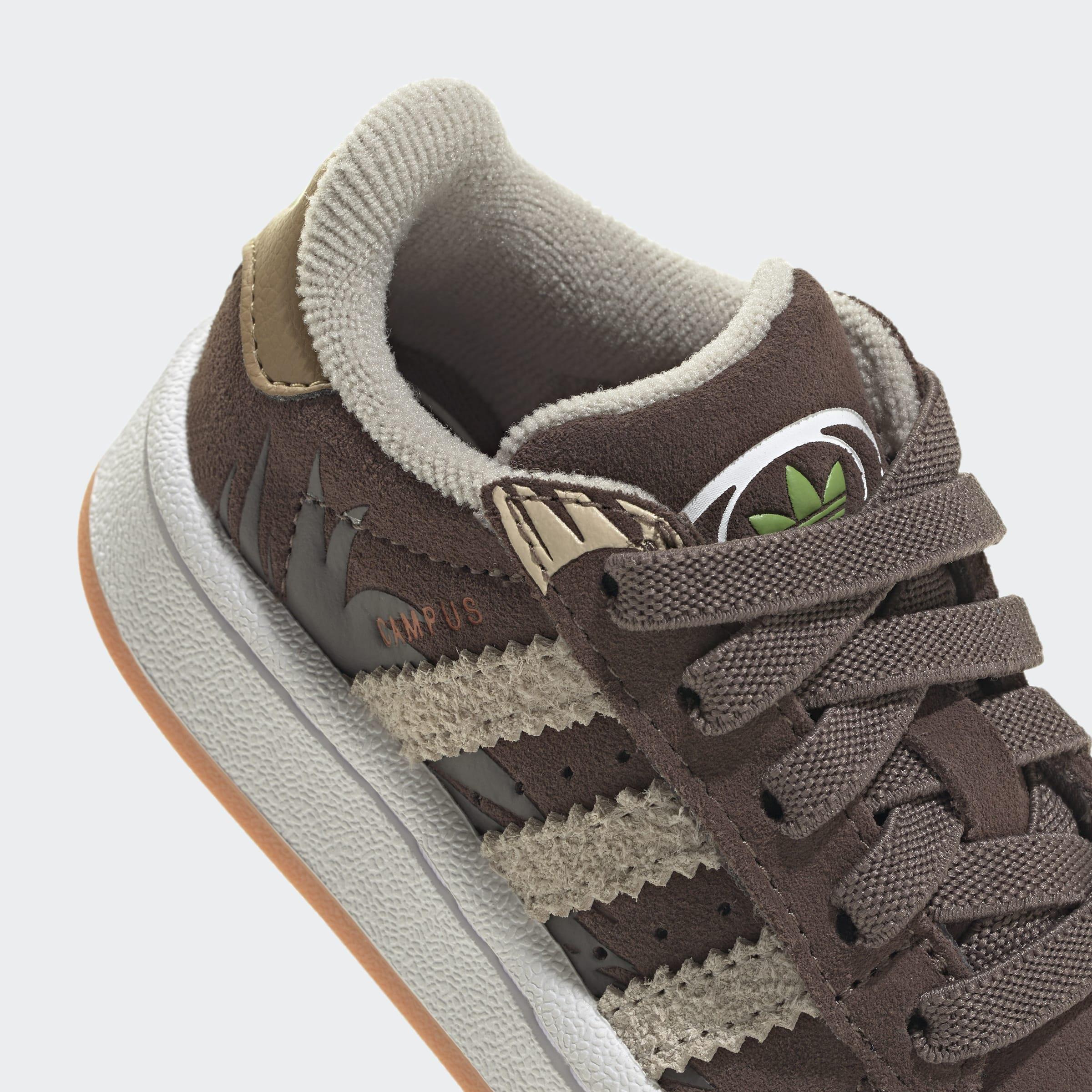 Kids Unisex Adidas Disney Campus 00S Comfort Closure Elastic Lace Shoes, Brown, A901_ONE, large image number 5