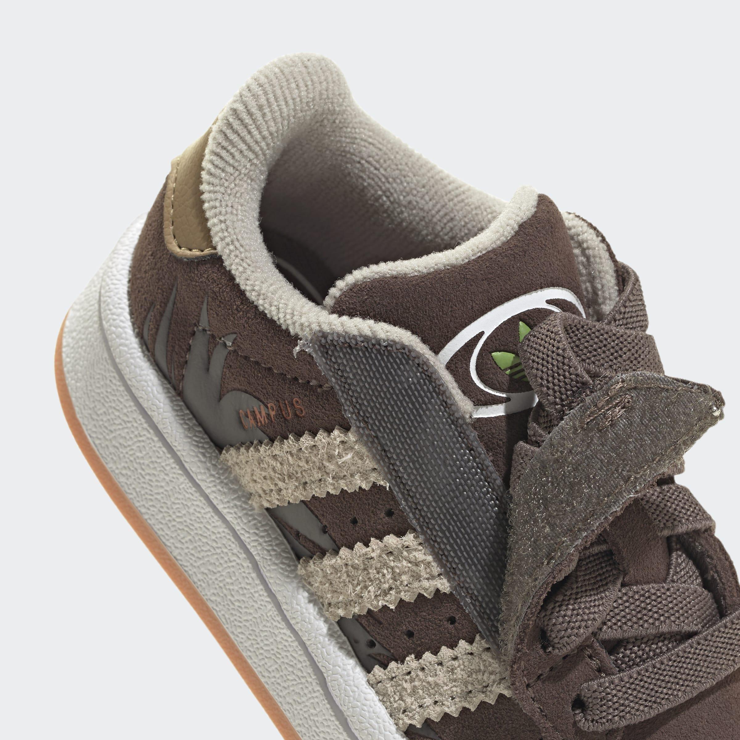 Kids Unisex Adidas Disney Campus 00S Comfort Closure Elastic Lace Shoes, Brown, A901_ONE, large image number 6