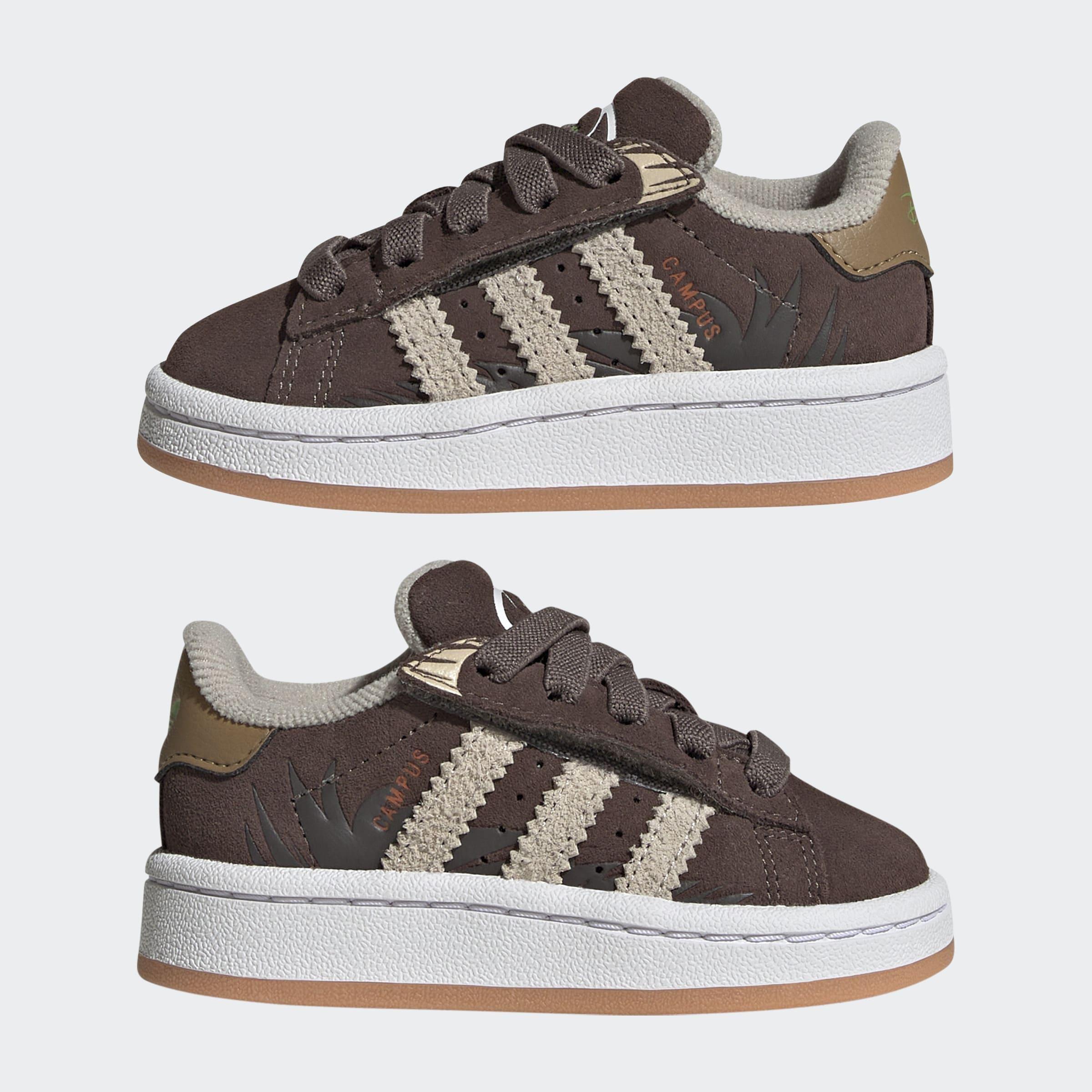 Kids Unisex Adidas Disney Campus 00S Comfort Closure Elastic Lace Shoes, Brown, A901_ONE, large image number 7