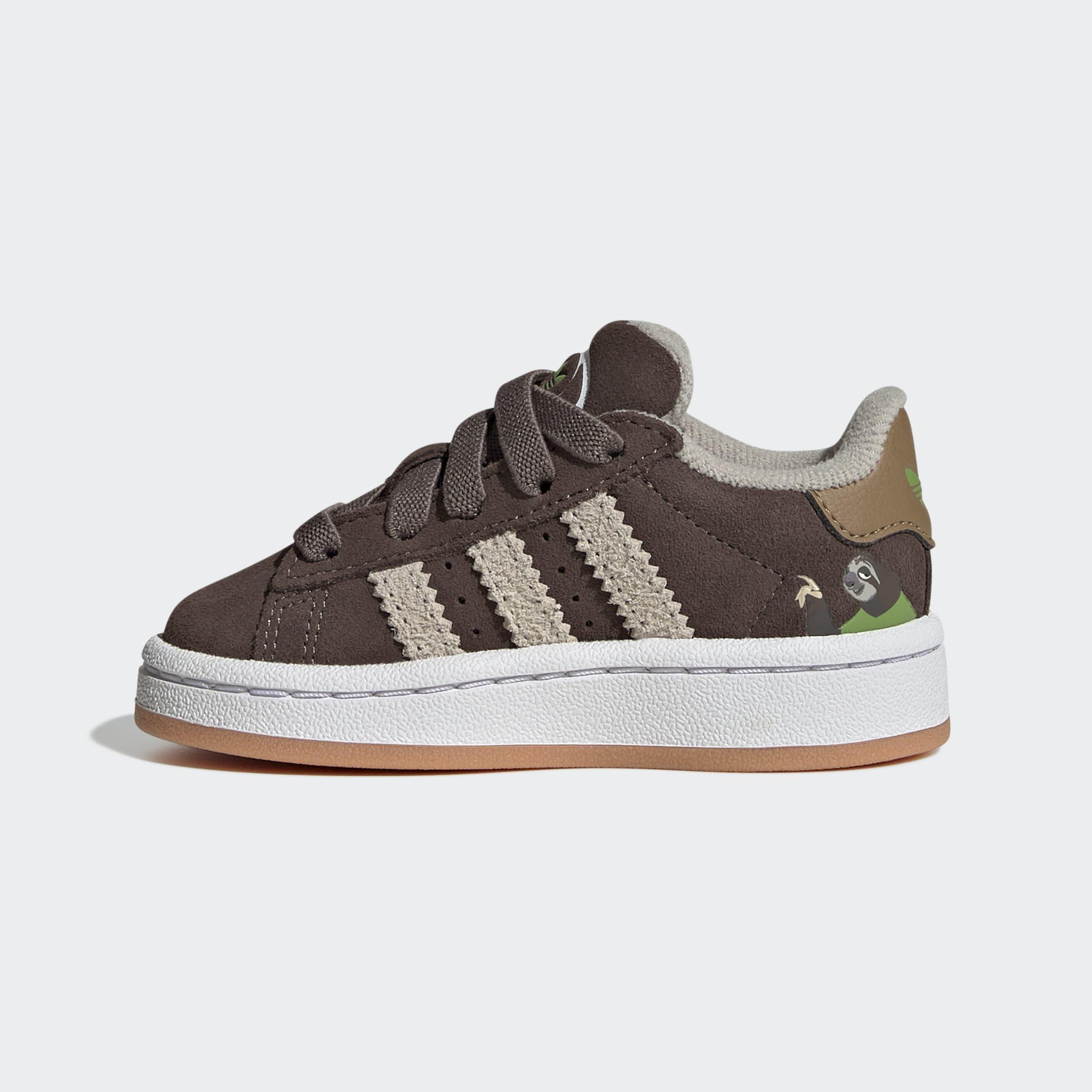 Kids Unisex Adidas Disney Campus 00S Comfort Closure Elastic Lace Shoes, Brown, A901_ONE, large image number 10