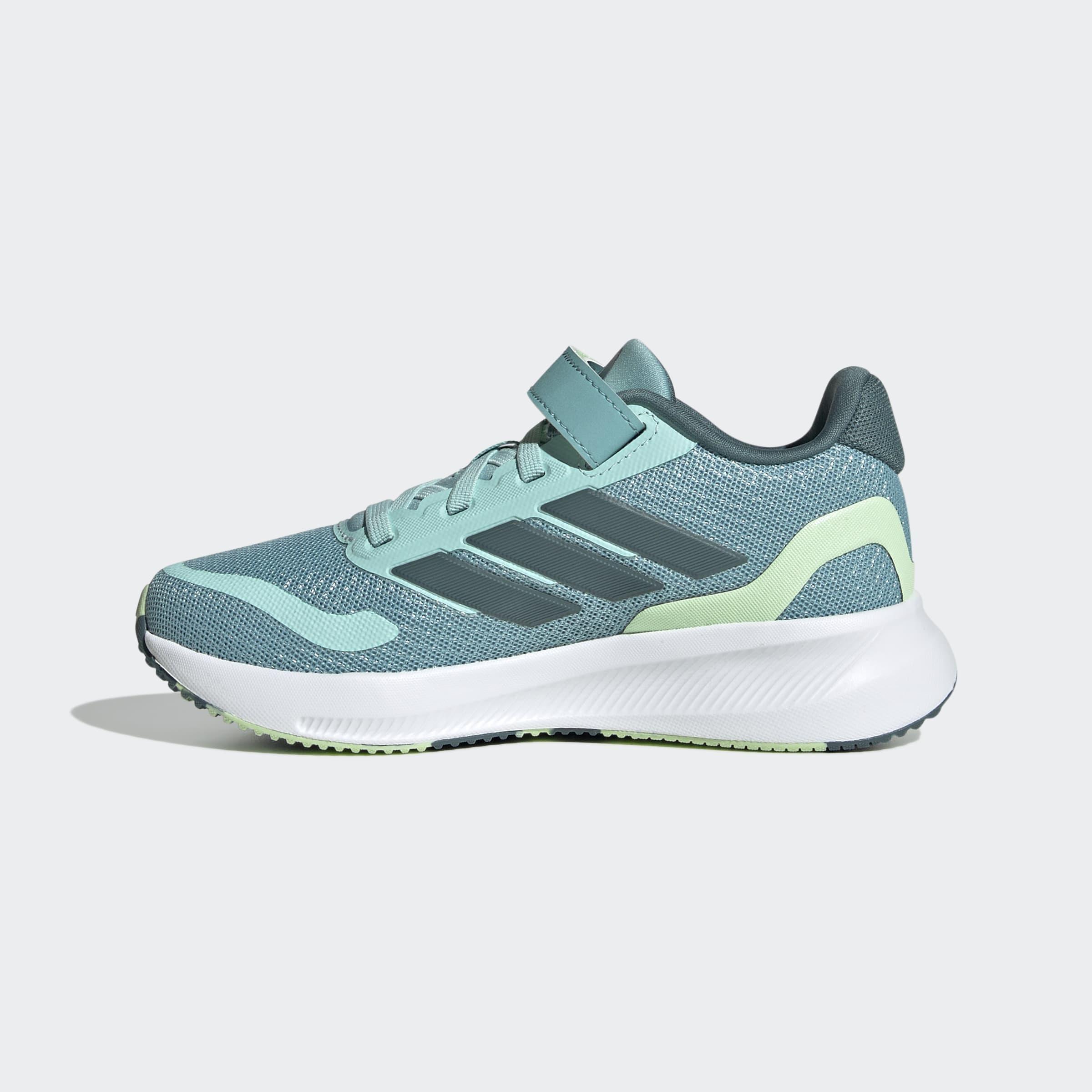 Kids Unisex Runfalcon 5 Shoes, Green, A901_ONE, large image number 6