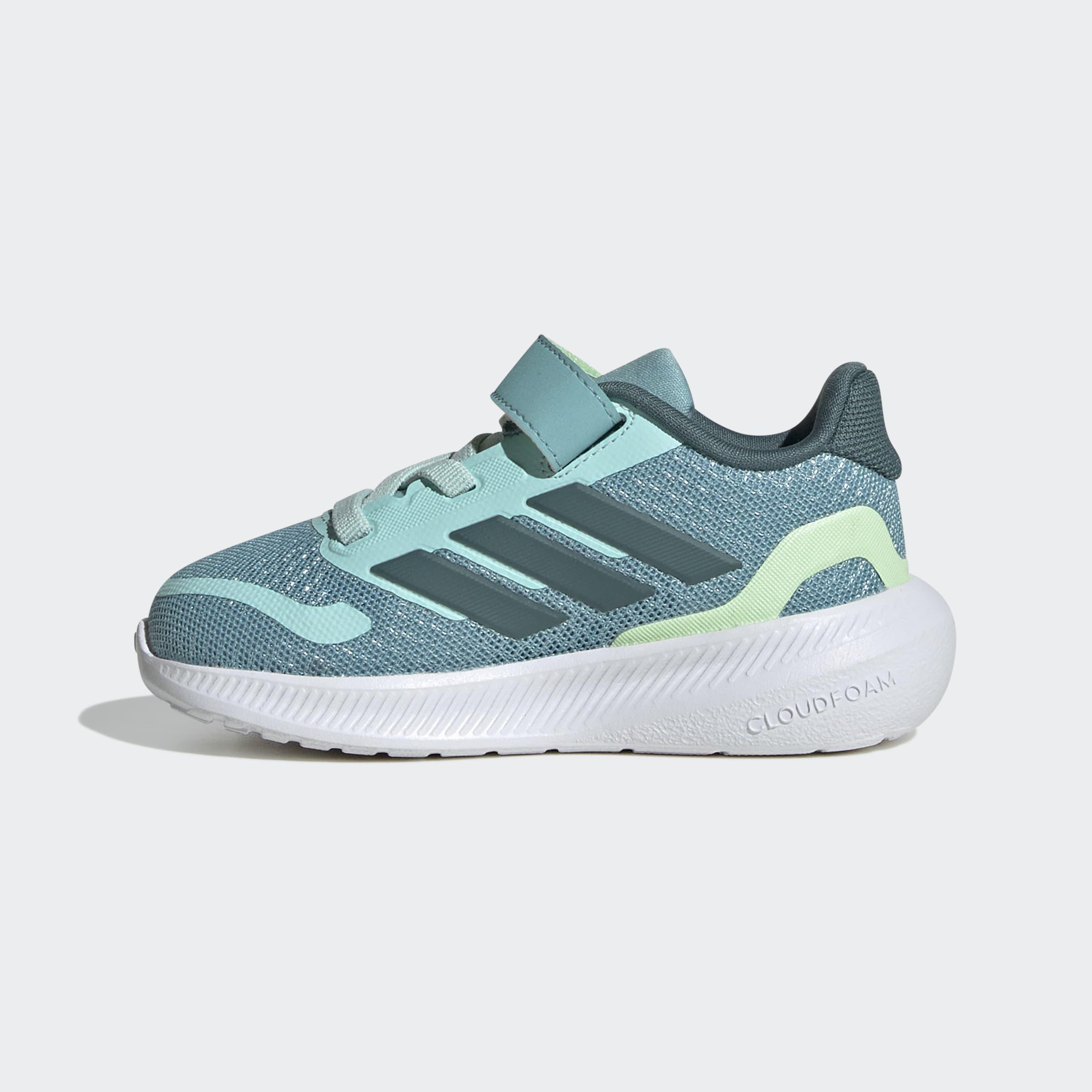 Kids Unisex Runfalcon 5 Shoes, Green, A901_ONE, large image number 6