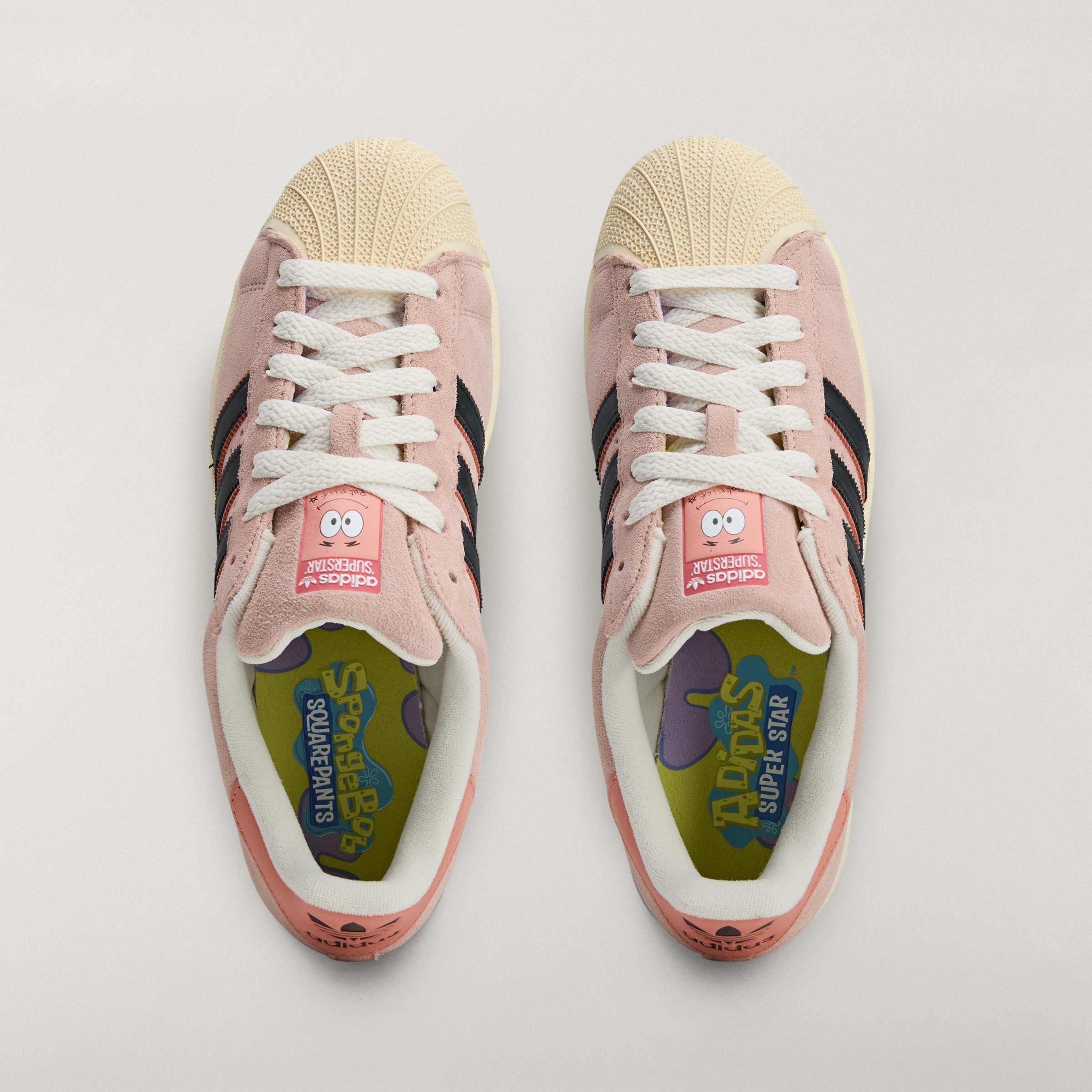 Unisex Patrick Superstar Shoes, Pink, A901_ONE, large image number 1