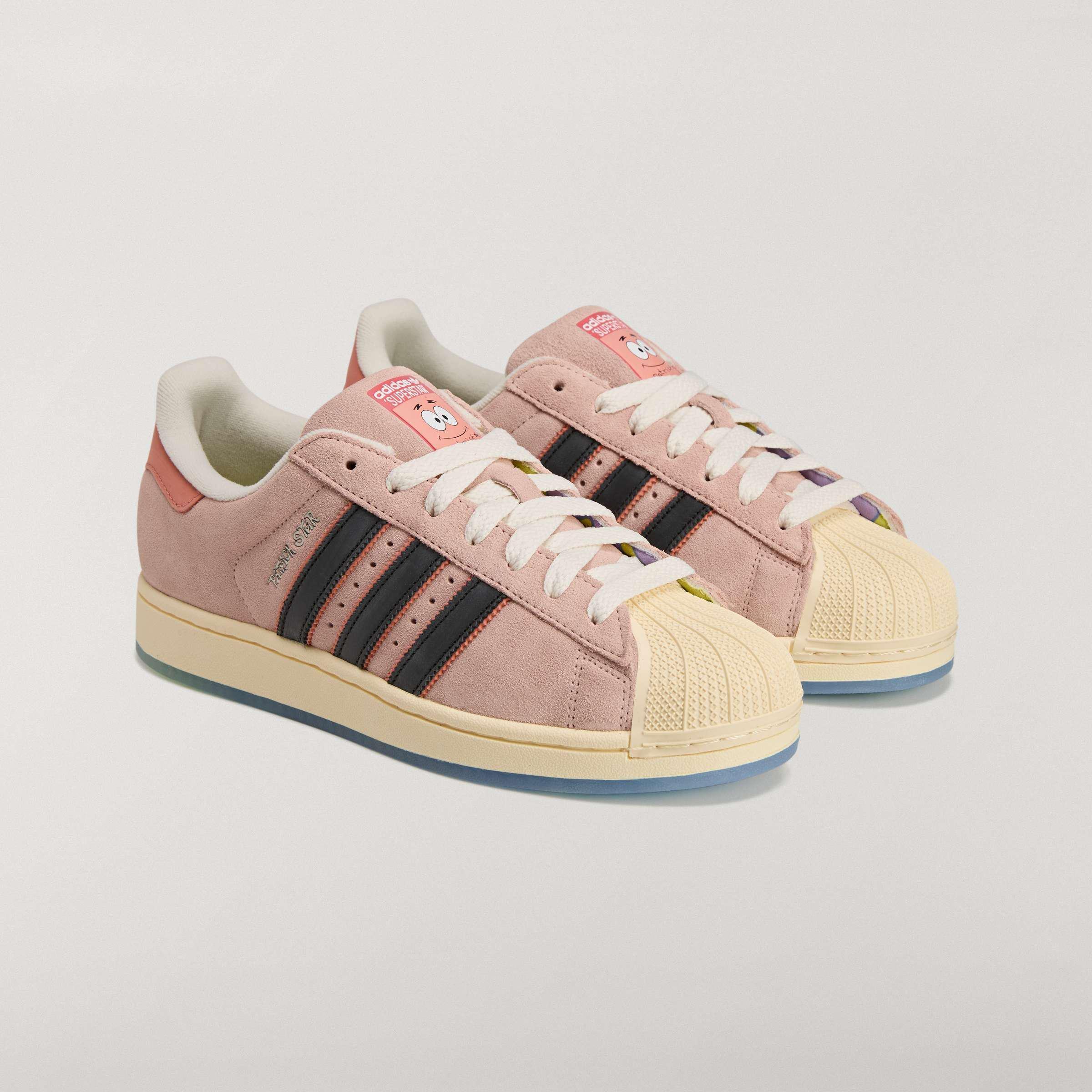 Unisex Patrick Superstar Shoes, Pink, A901_ONE, large image number 2