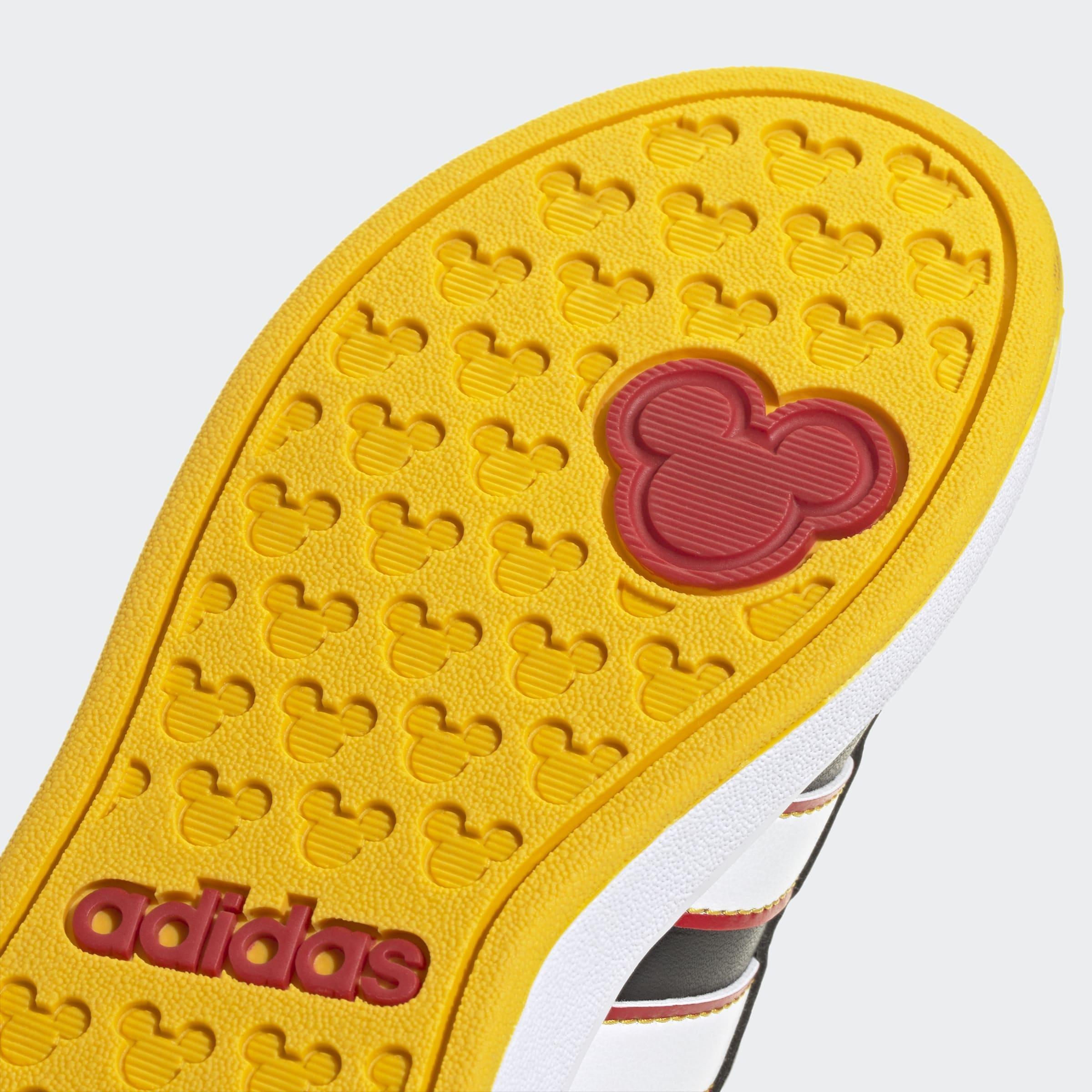 Kids Unisex adidas Disney Mickey Mouse Grand Court Shoes, Black, A901_ONE, large image number 5