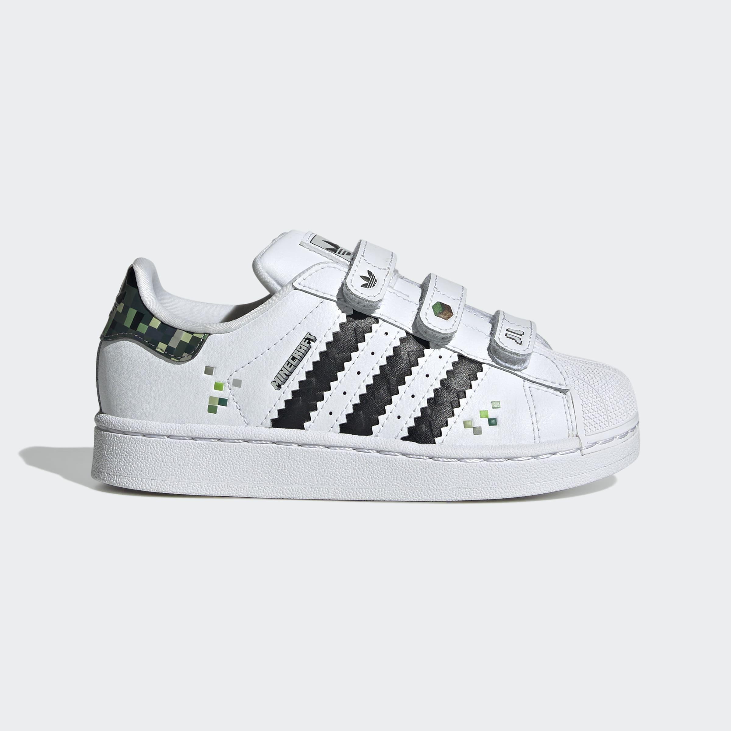 Kids Unisex Superstar II X Minecraft Shoes, White, A901_ONE, large image number 0